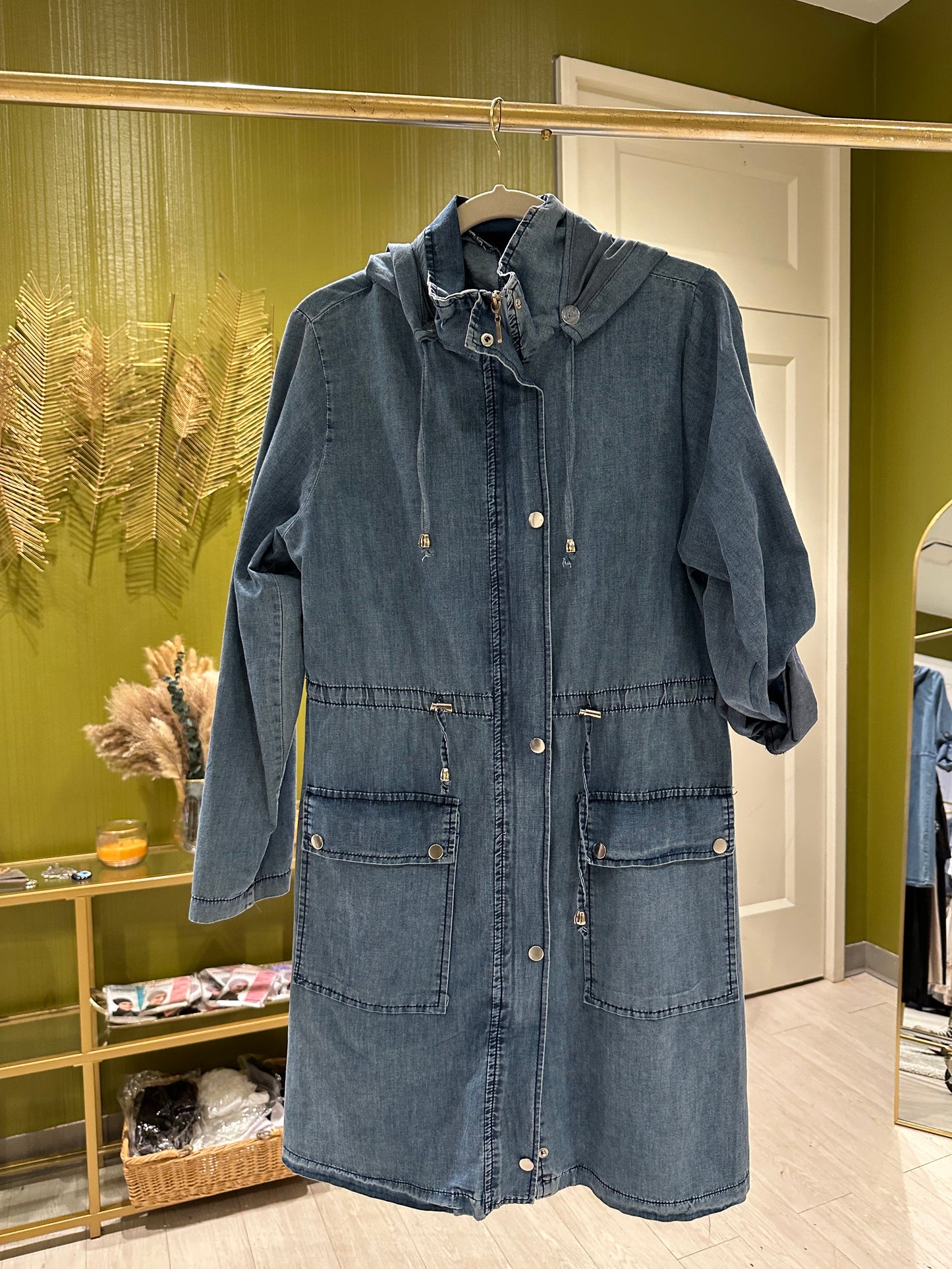 Denim Trench Coat