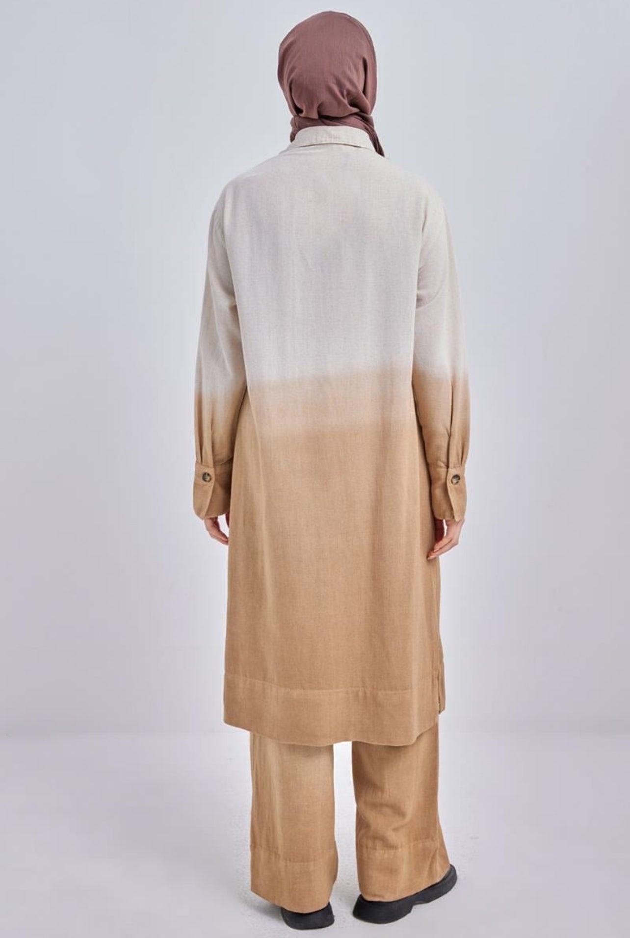Organic Cotton Linen Ombre Shirt & Pants Set