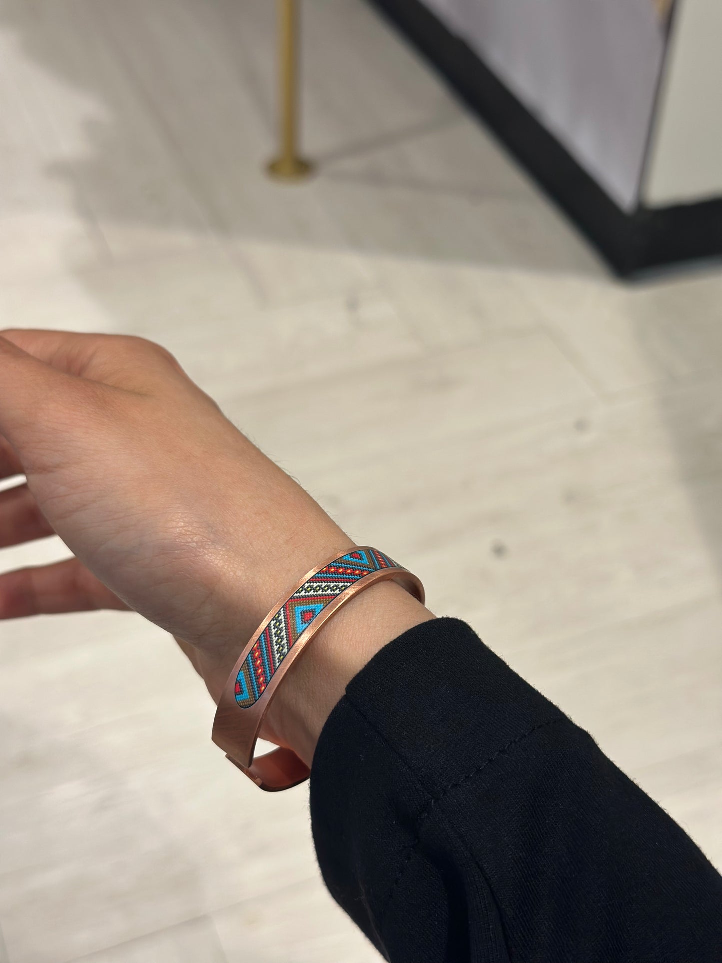 Handmade Copper Bracelet– Adjustable Minimalist Bangle