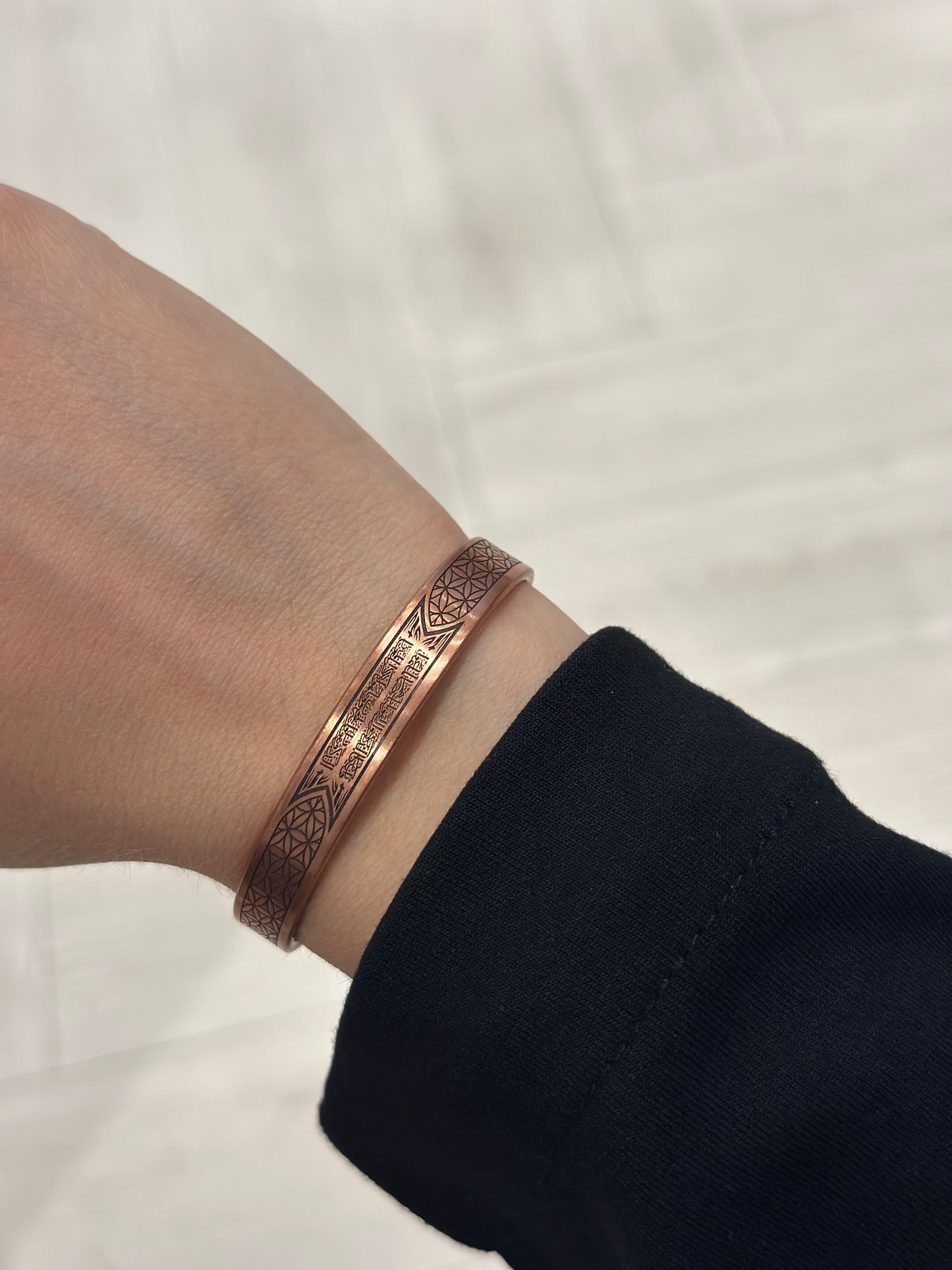 Handmade Copper Bracelet– Adjustable Minimalist Bangle