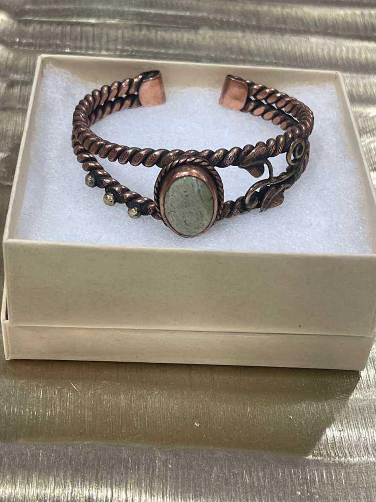 Handmade Copper Bracelet– Adjustable Minimalist Bangle