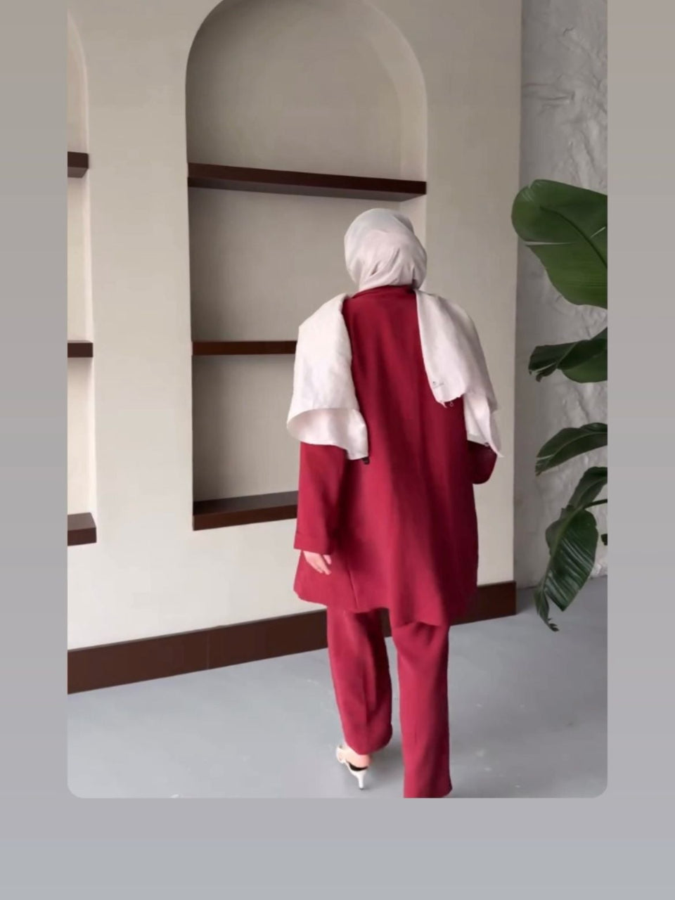 Blossom New Collection Red Tencel/Qupra Silk Elegance 3Pcs Set