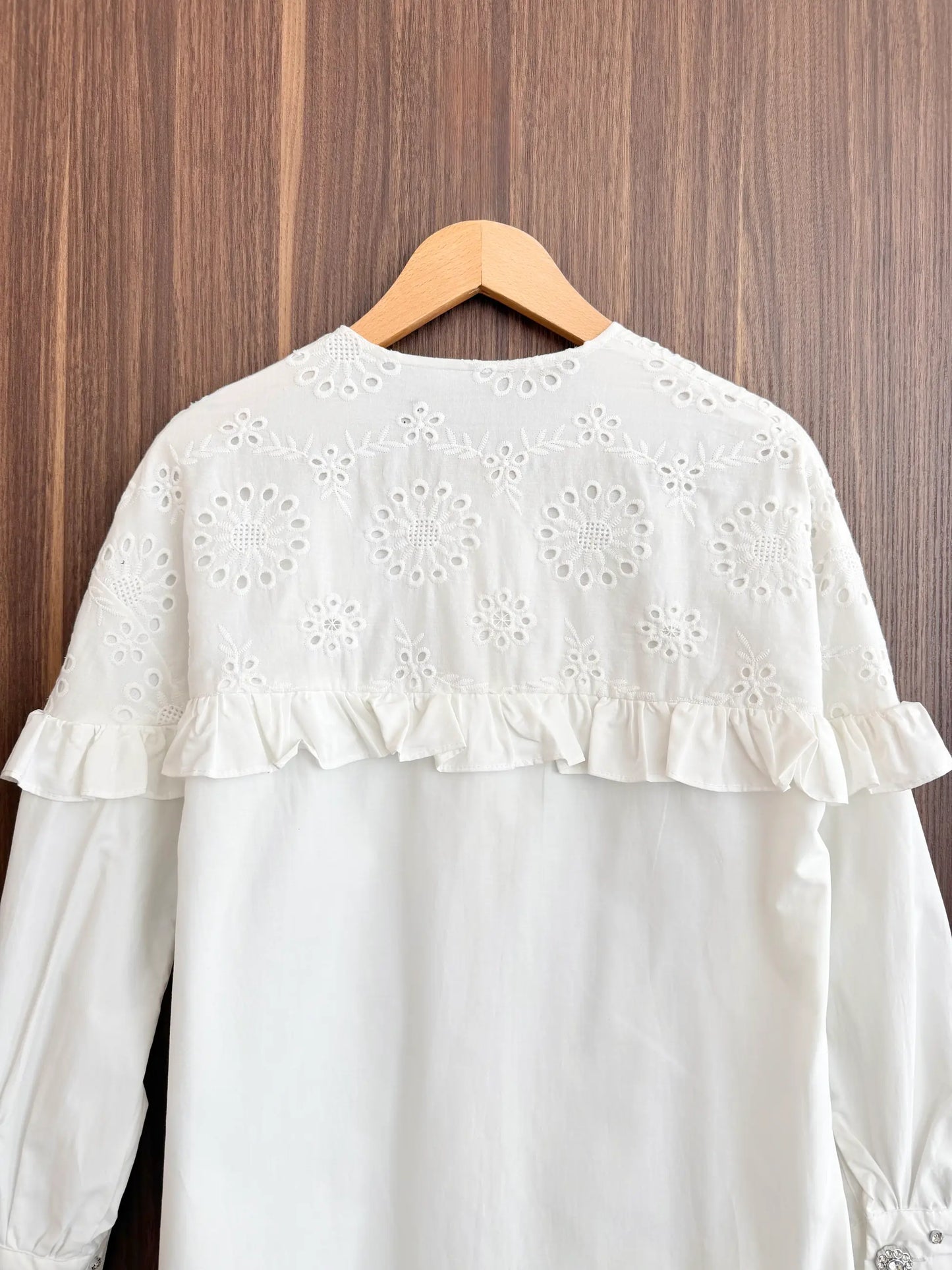 Ruffle Detail Tunic Shirt