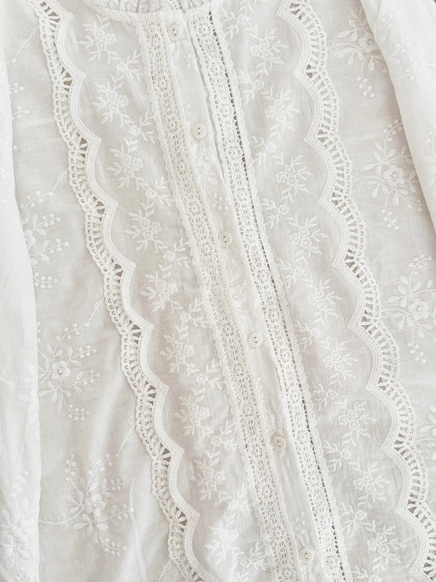 Scalloped Lace Shirt