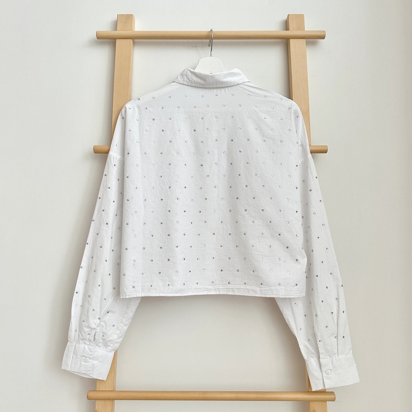 Rhinestone Crop Shirt