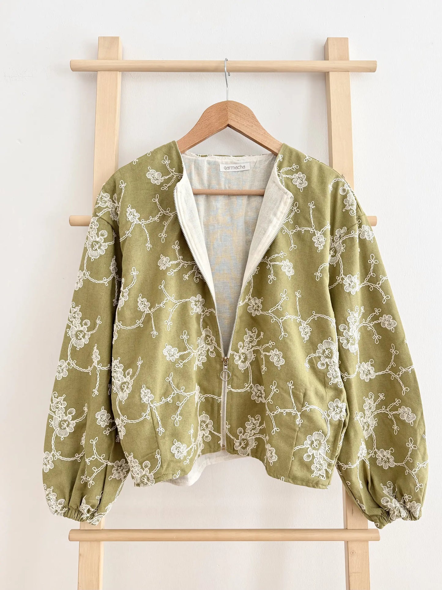 Embroidered Zip Jacket