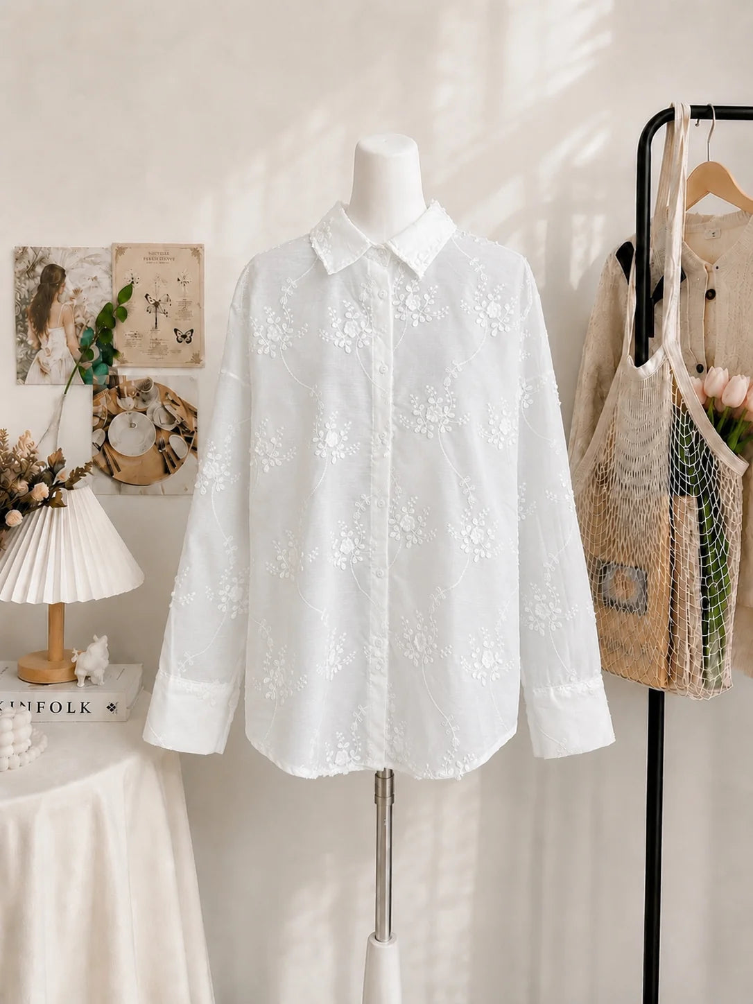 Floral Embossed Shirt