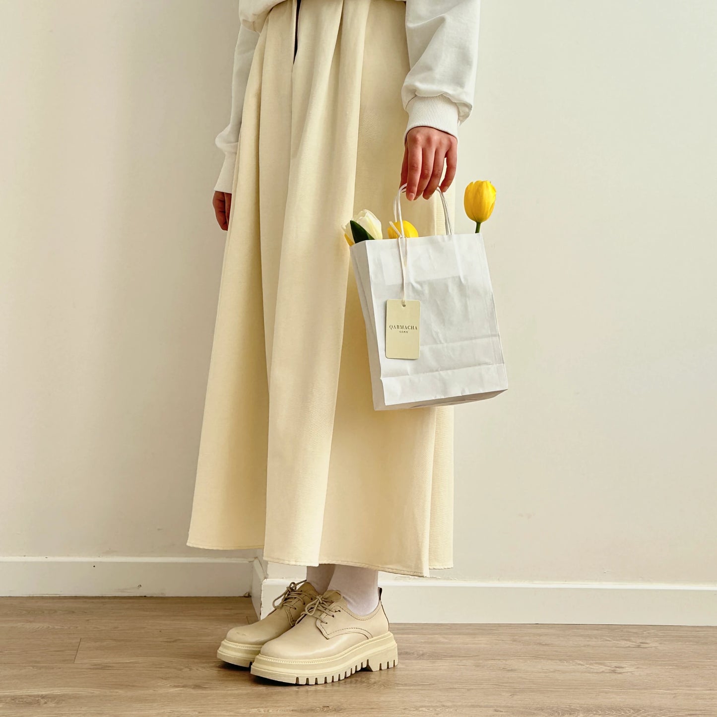 Cotton Gabardin Skirt
