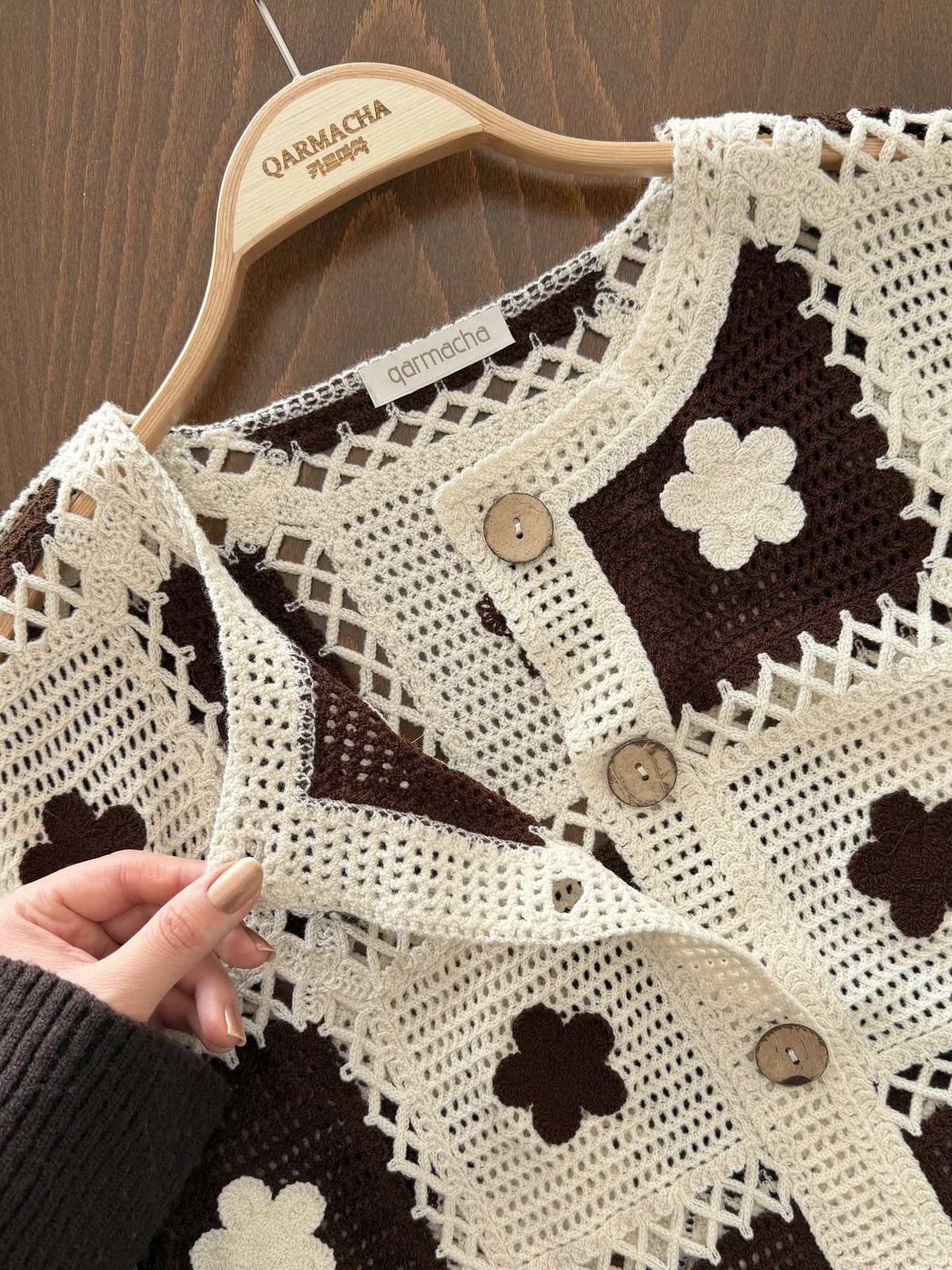 Daisy Patterned Cardigan