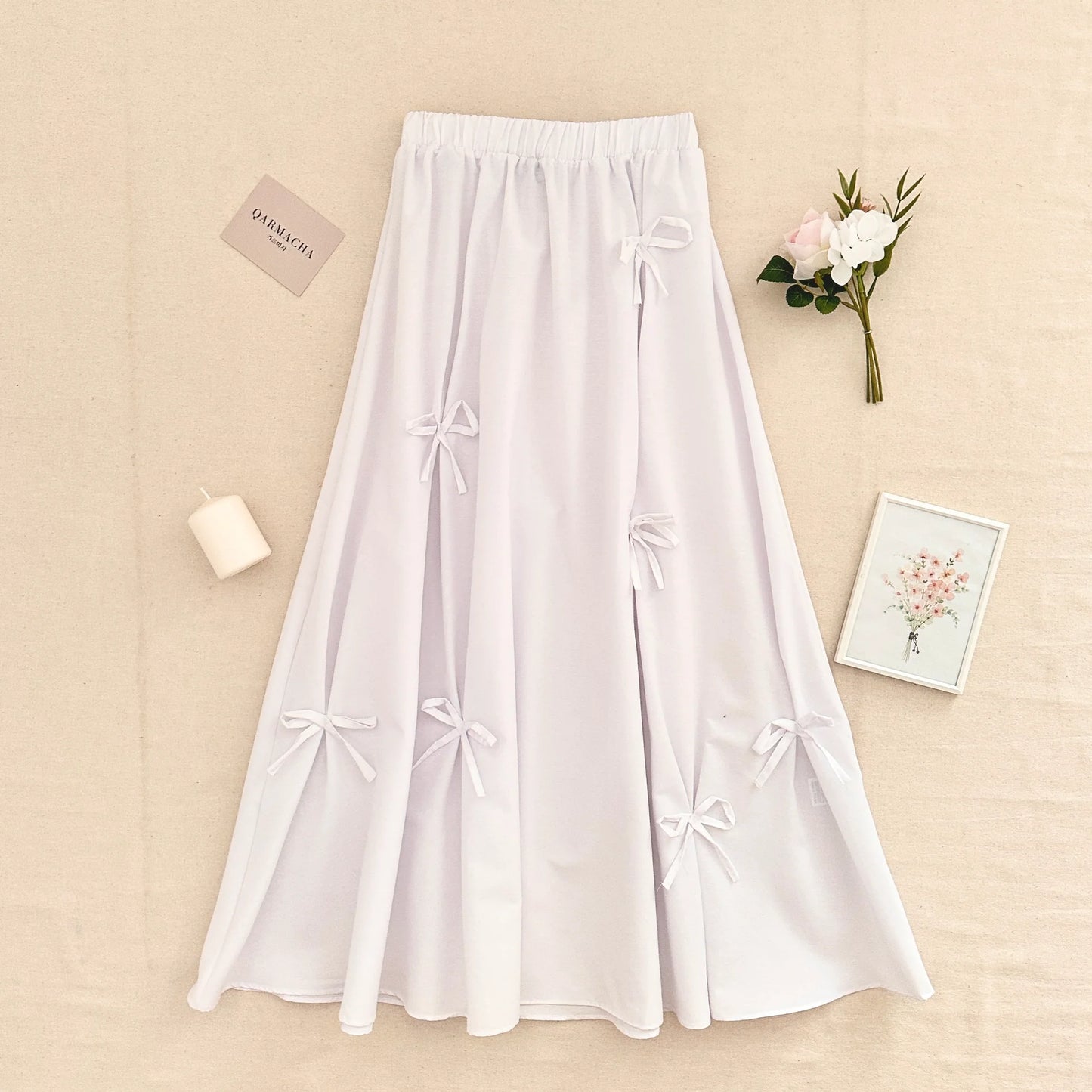 Bow Cotton Skirt