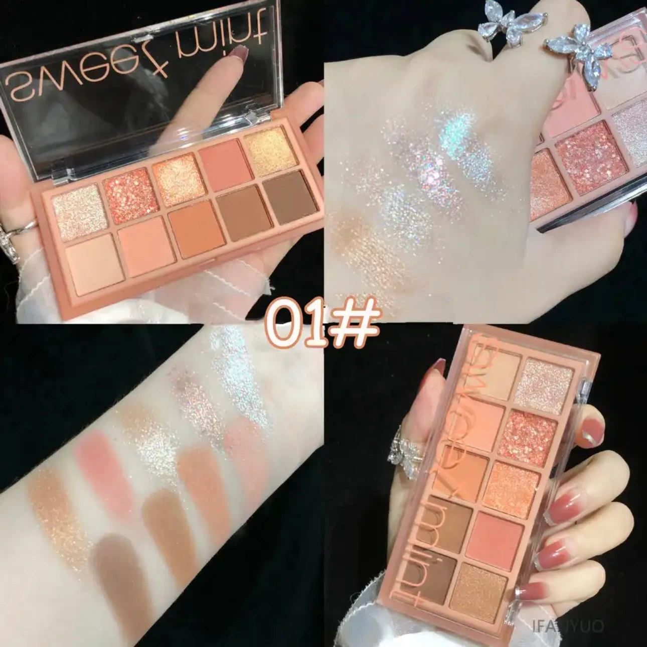 Sweet Mint Glitter Shadow Paleti