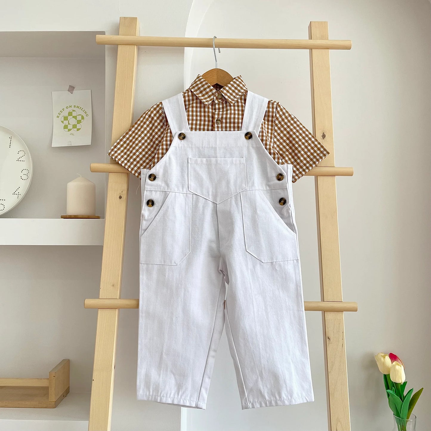 Linen Baby Overalls