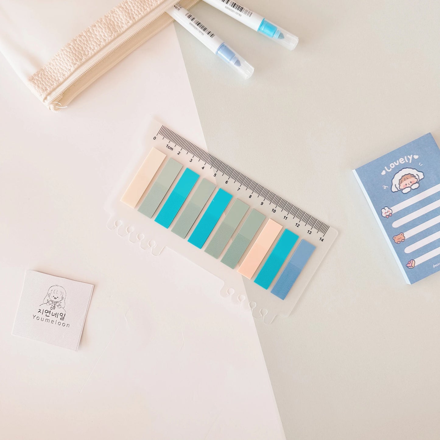 Blue Tone 8 Color Index Sticker