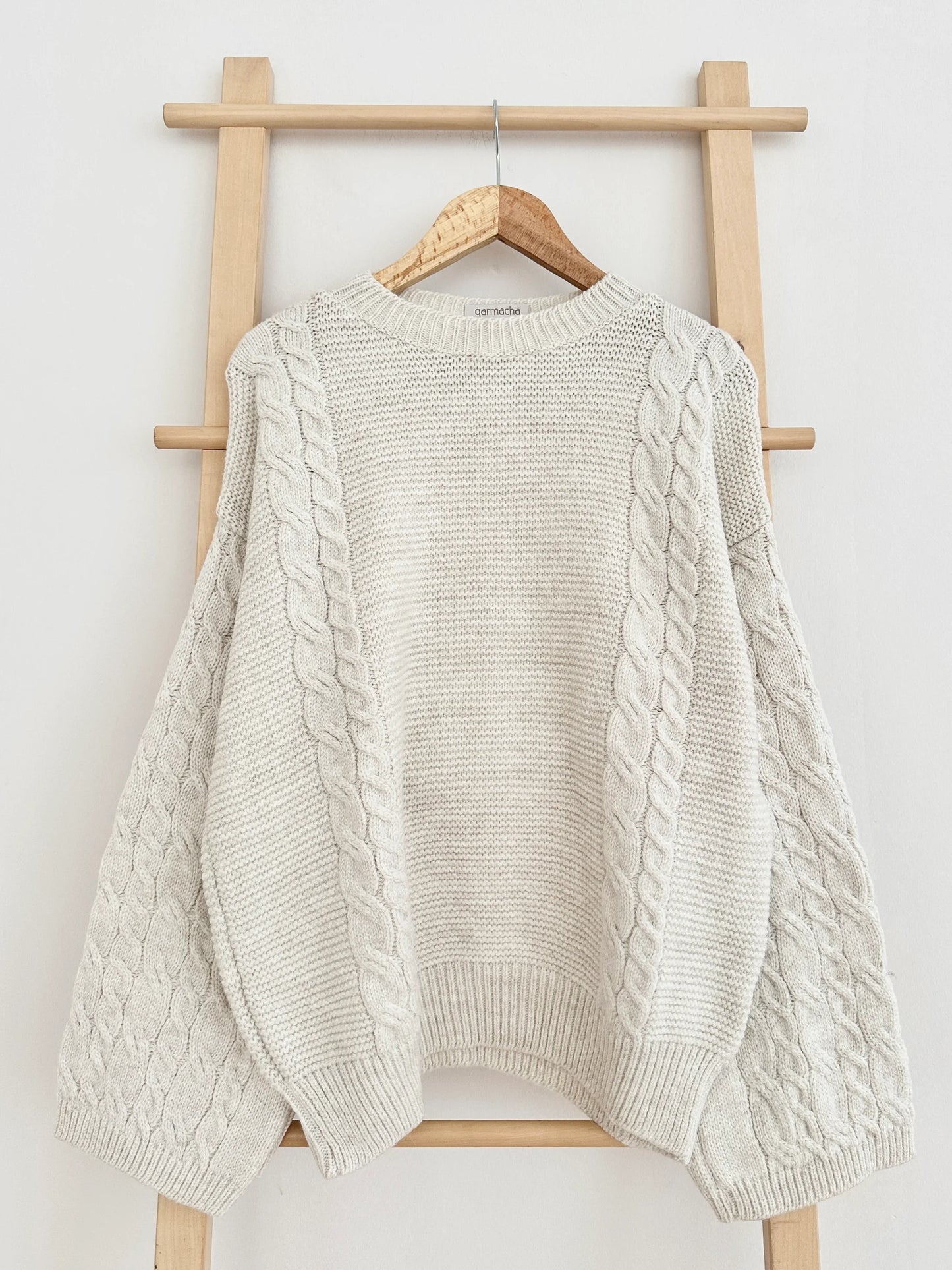 Crew Neck Knit Patterned Sweater