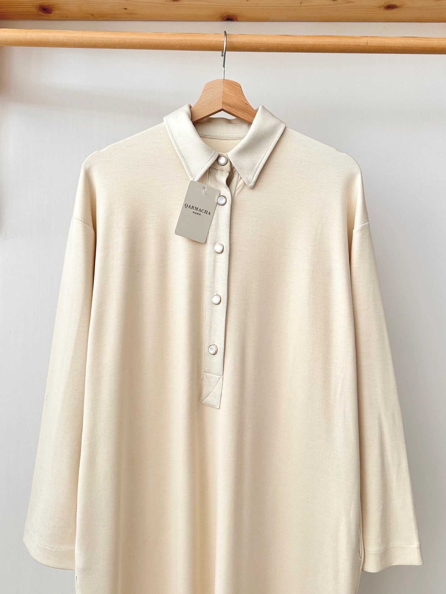 Button Detail Oysho Dress
