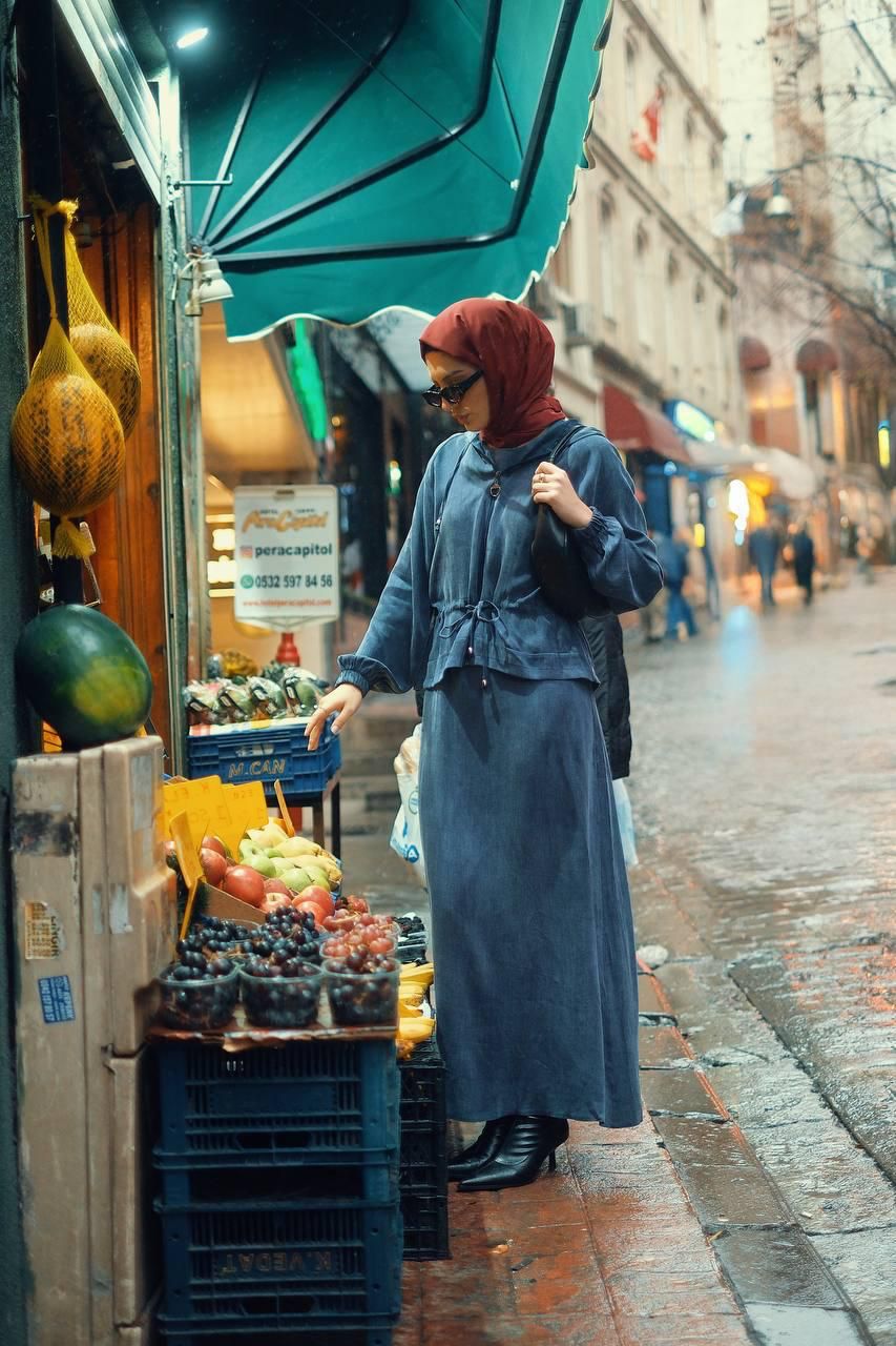 Smoky Grey Qupra Set Zipper jacket & Sleeveless Dress