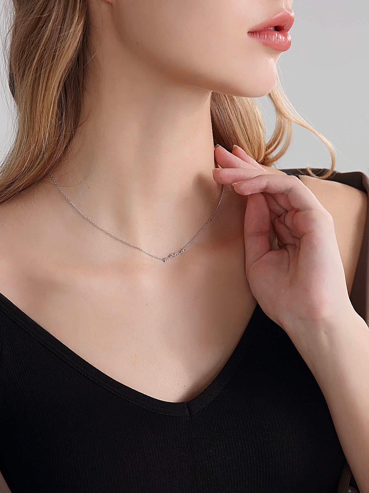 925 Sterling Silver Dainty Necklace – Minimalist Jewelry
