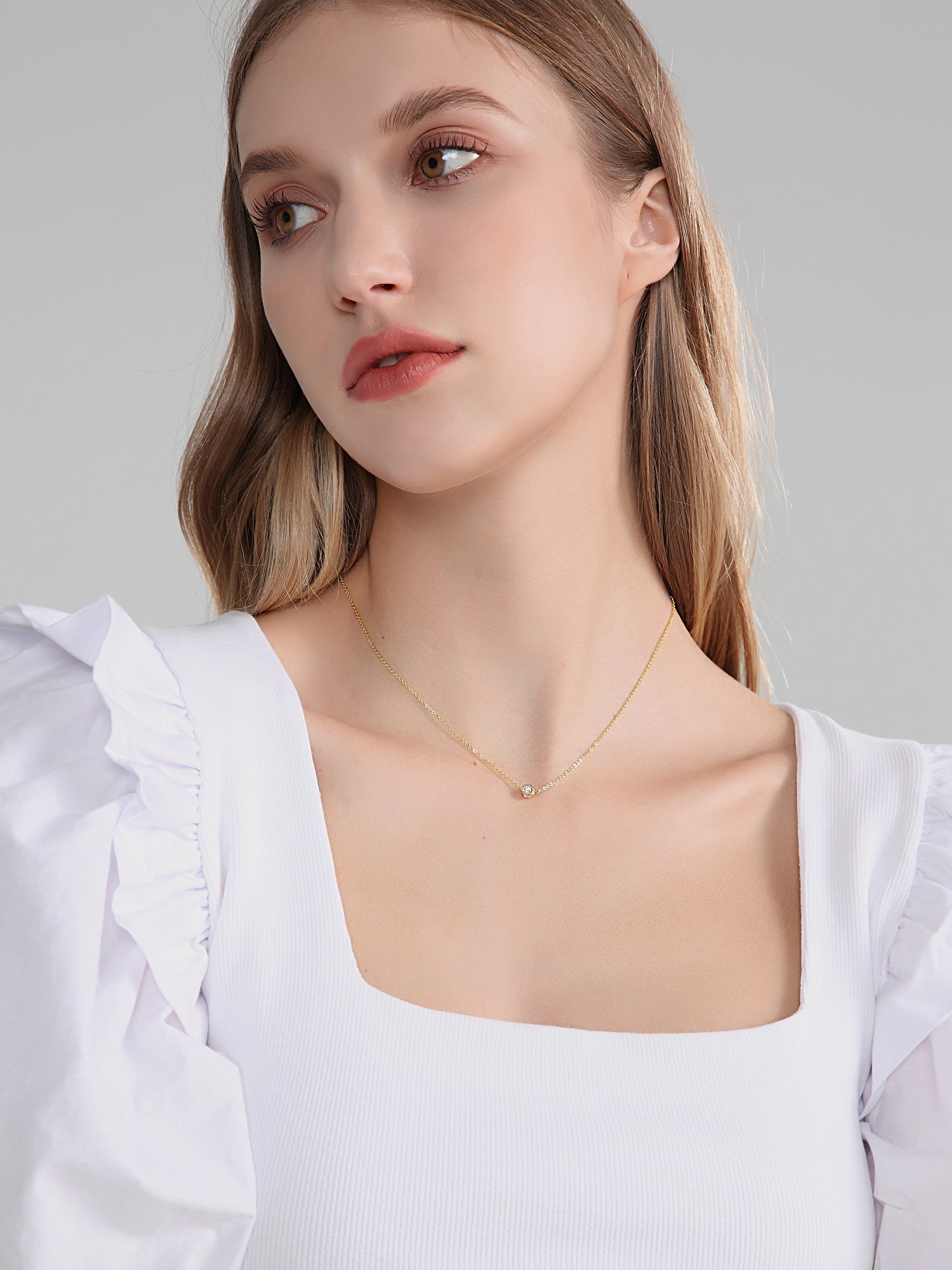 925 Sterling Silver Dainty Necklace – Minimalist Jewelry
