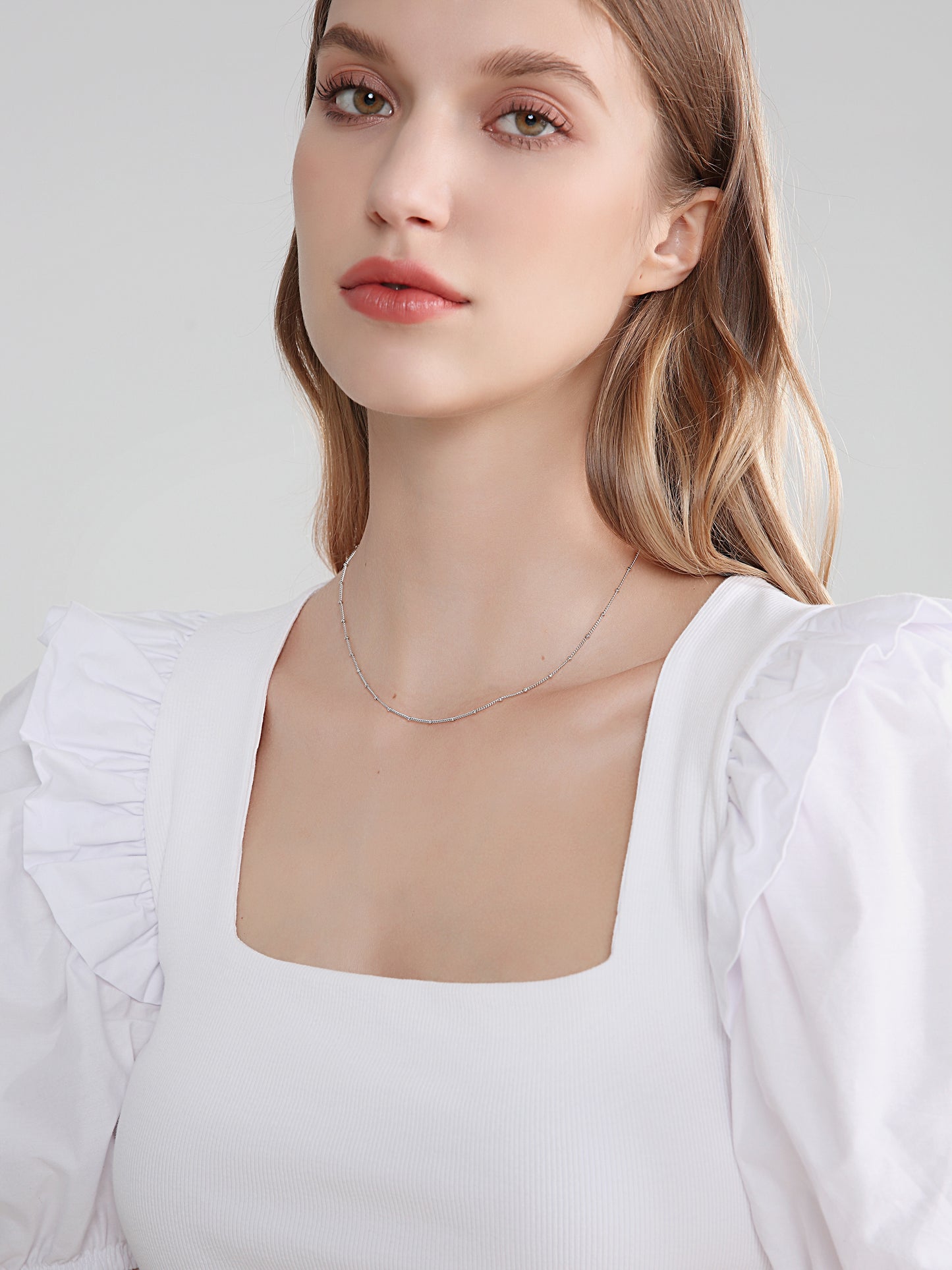 925 Sterling Silver Dainty Necklace – Minimalist Jewelry