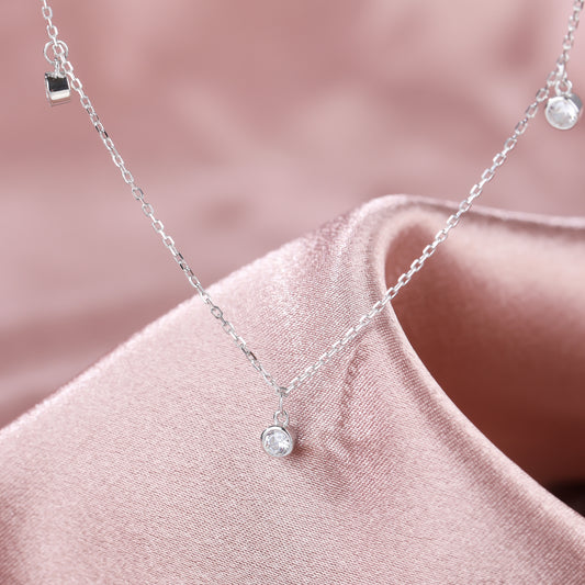 925 Sterling Silver Dainty Necklace – Minimalist Jewelry
