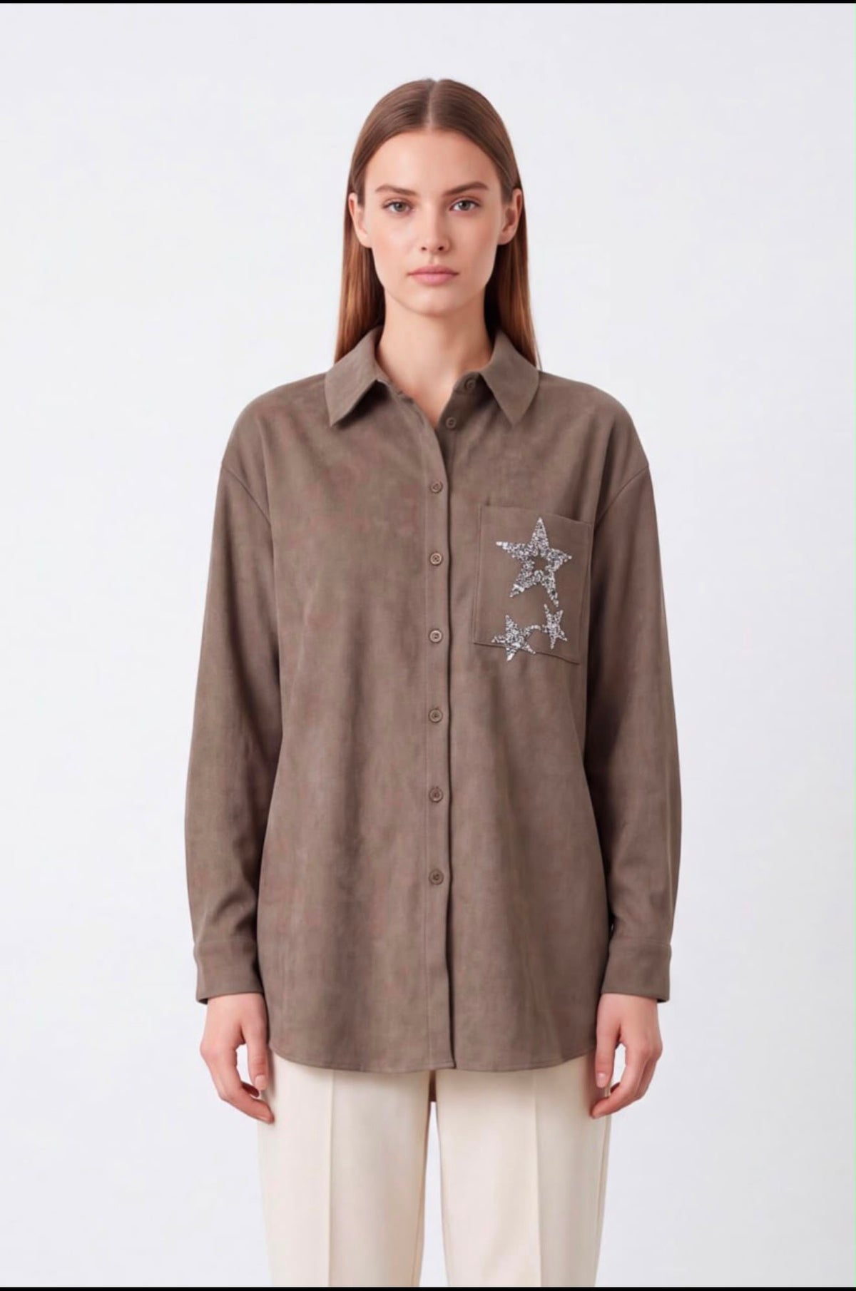Shirt with star pattern