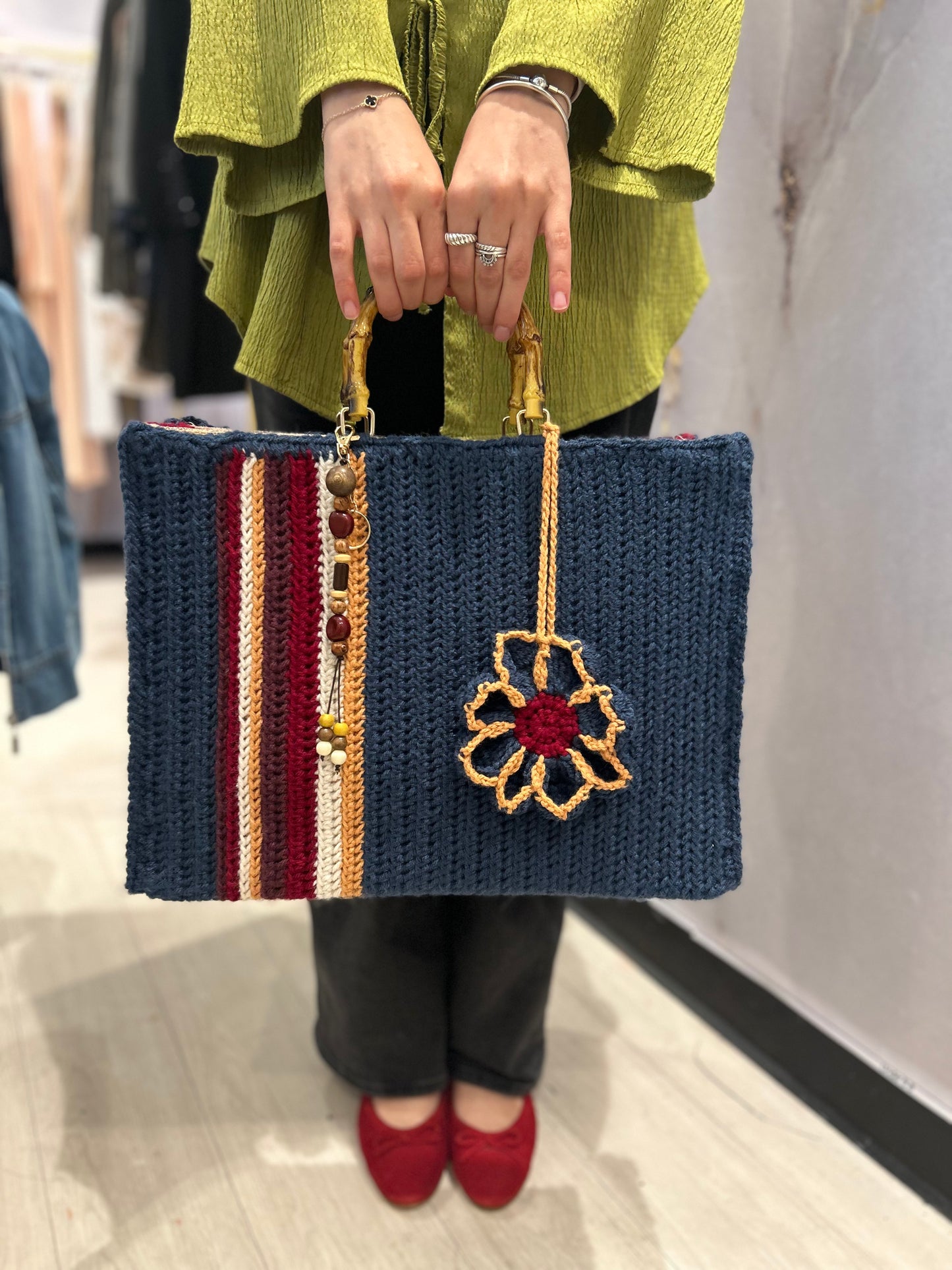 Handmade Knitted Shoulder Bag