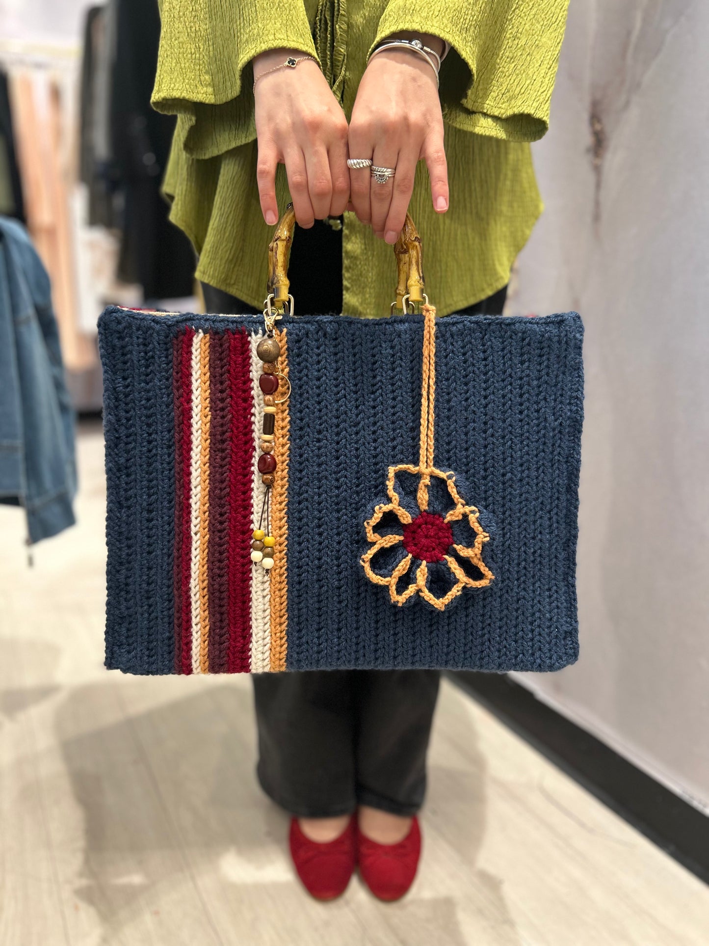 Handmade Knitted Shoulder Bag