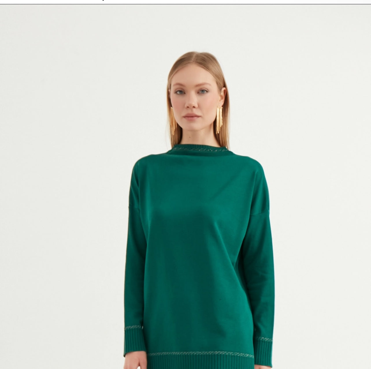 Knitwear Top and Skirt Set