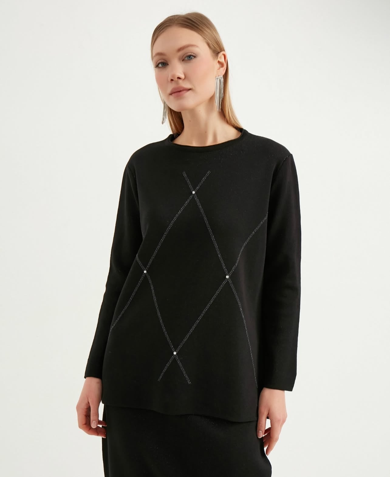 Knitwear Set Top and Skirt