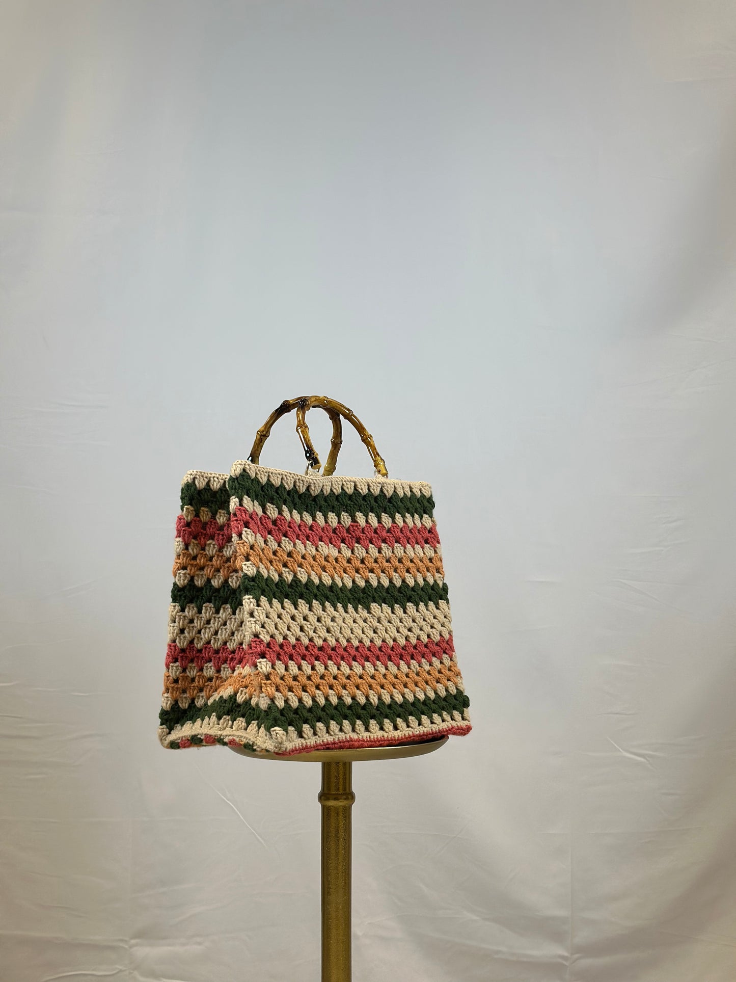 Handmade Crochet Bag: Colorful Yarn