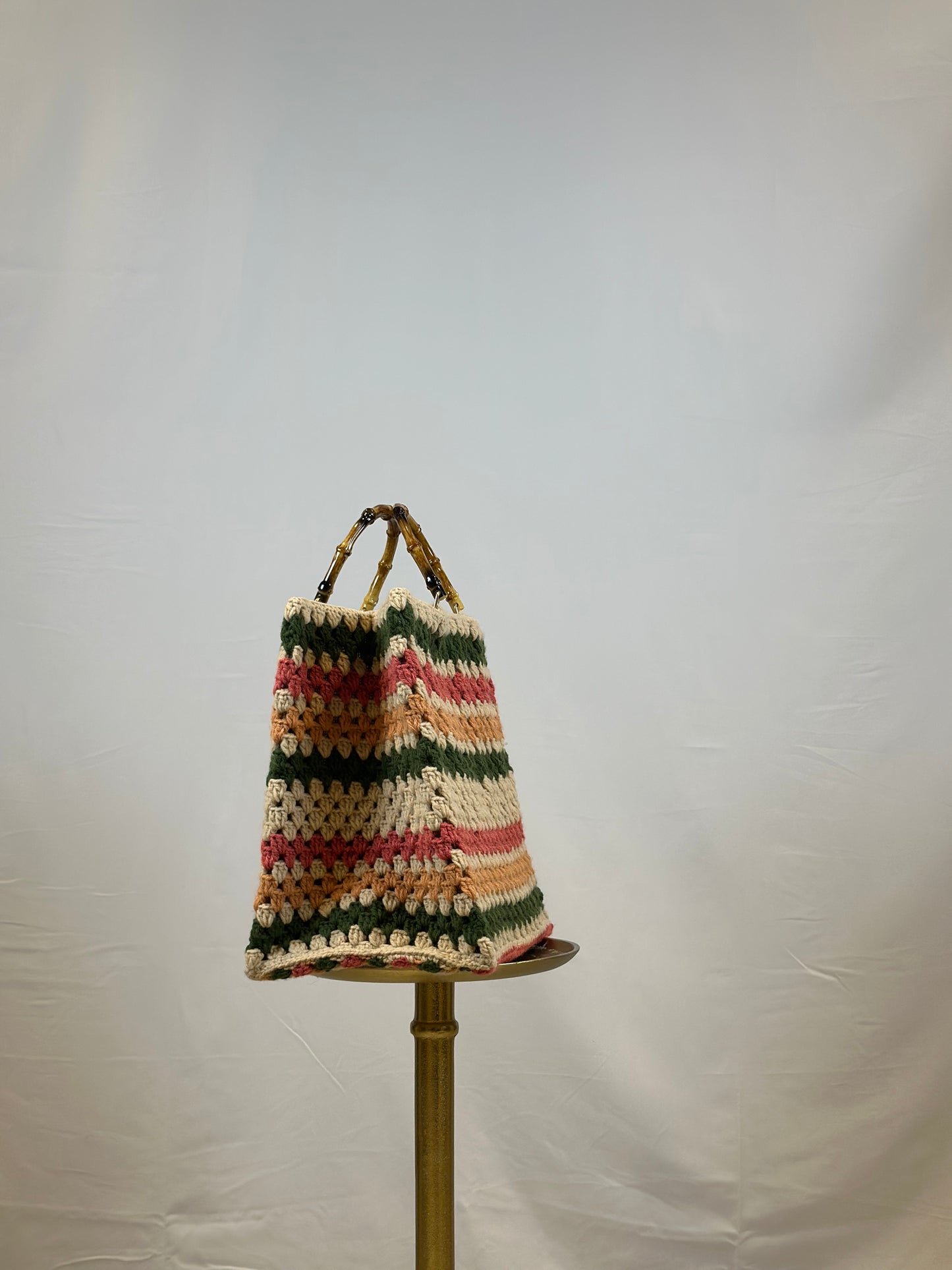 Handmade Crochet Bag: Colorful Yarn