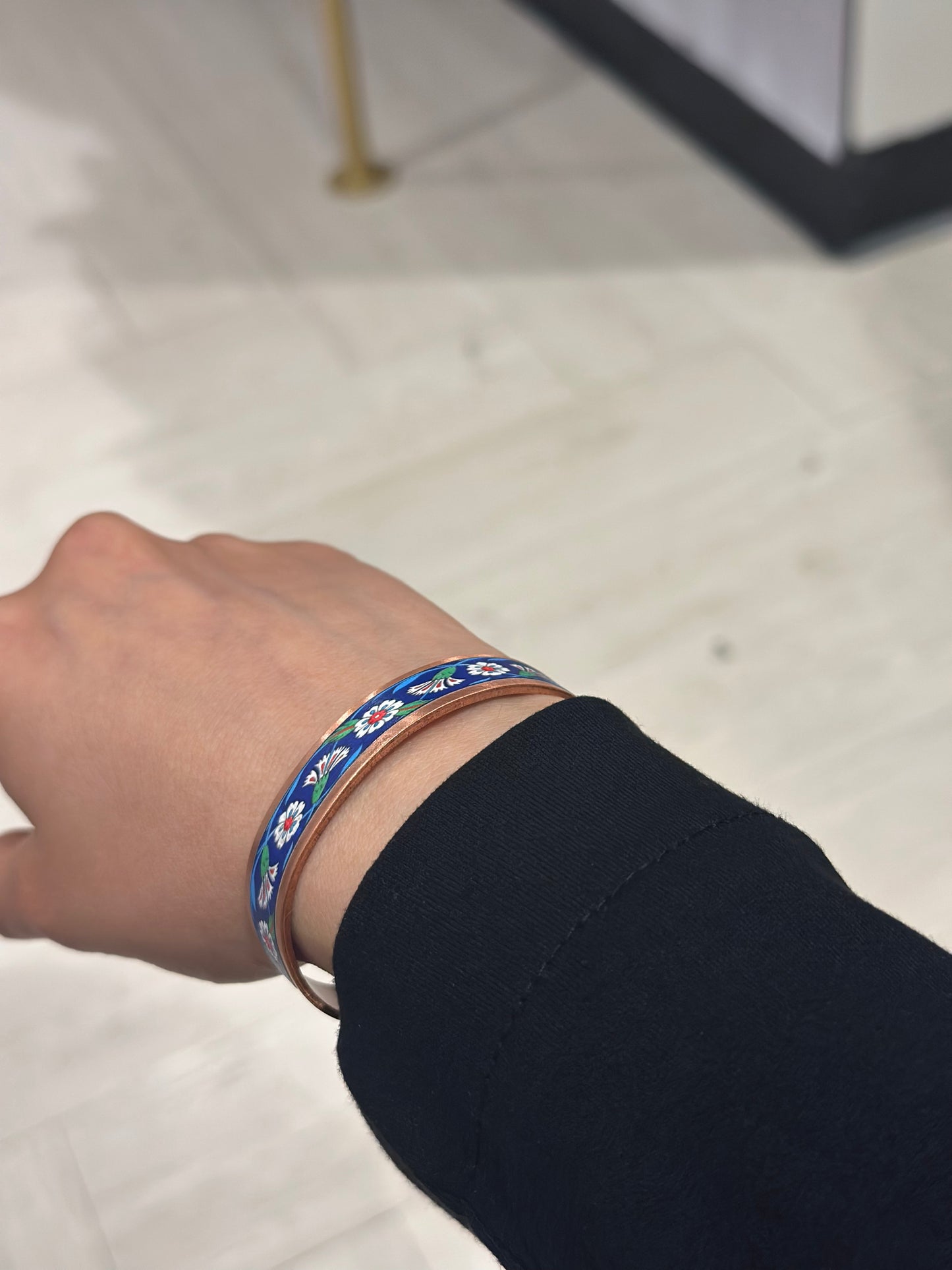 Handmade Copper Bracelet– Adjustable Minimalist Bangle