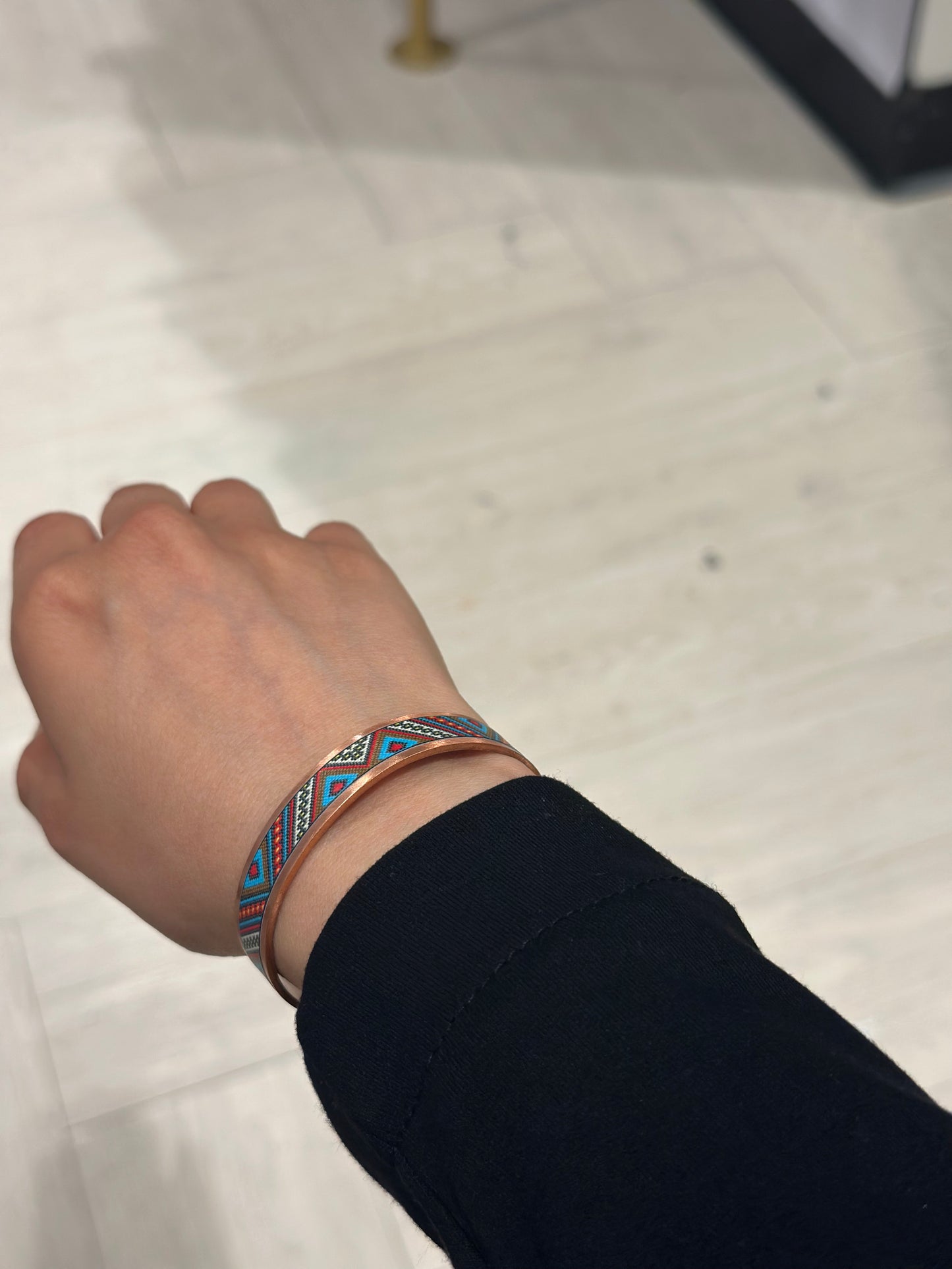 Handmade Copper Bracelet– Adjustable Minimalist Bangle