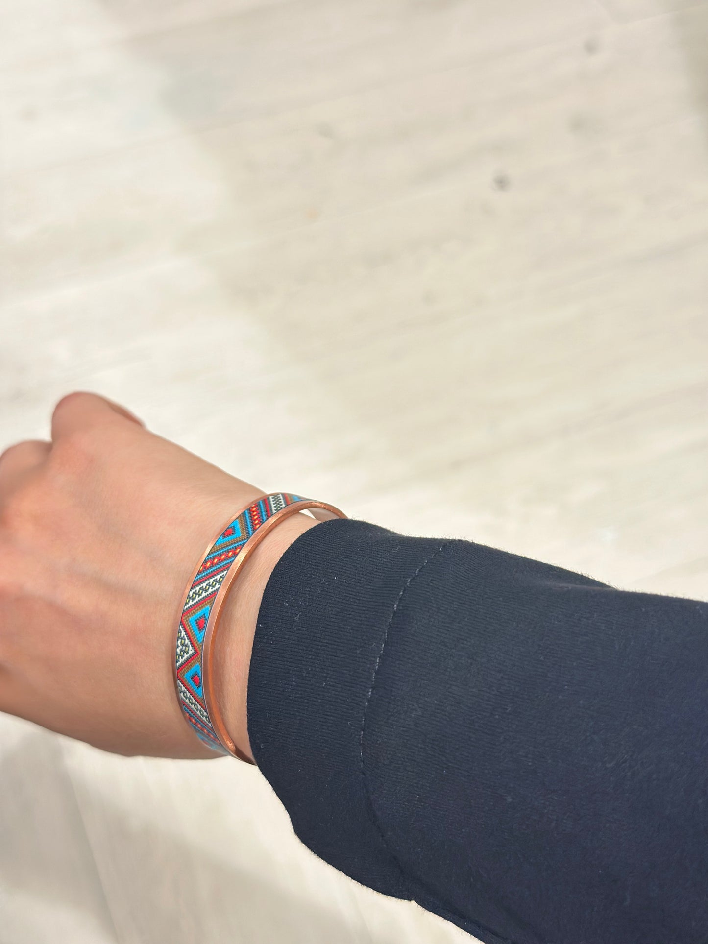 Handmade Copper Bracelet– Adjustable Minimalist Bangle