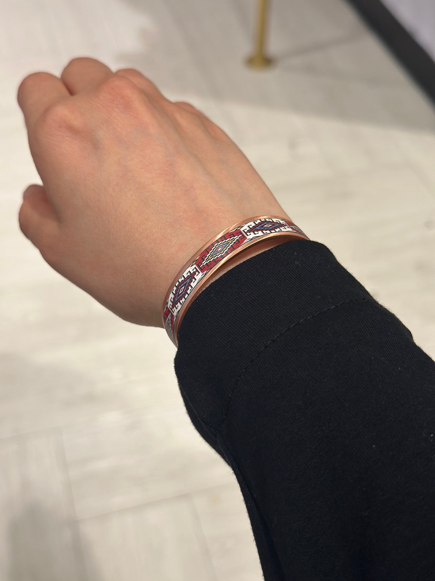 Handmade Copper Bracelet– Adjustable Minimalist Bangle