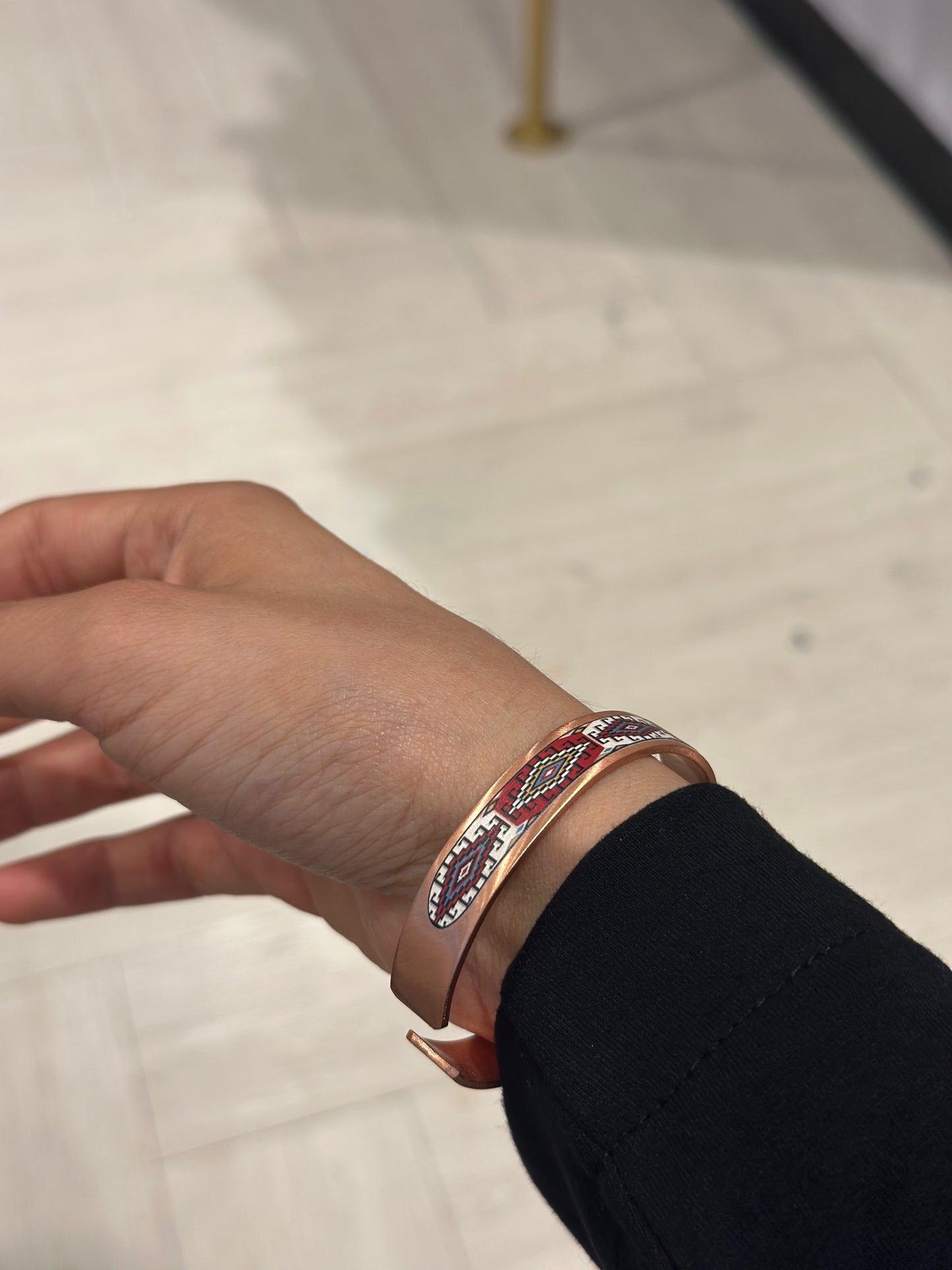 Handmade Copper Bracelet– Adjustable Minimalist Bangle