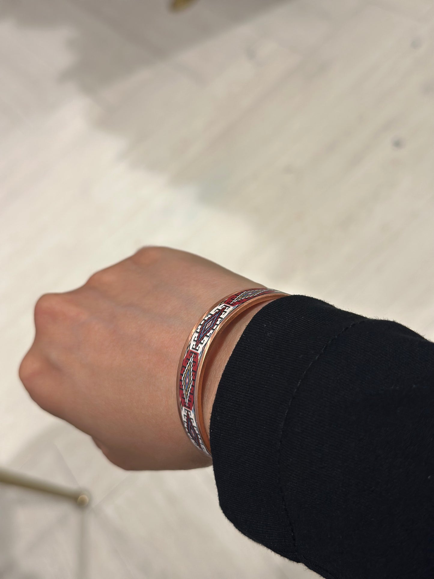 Handmade Copper Bracelet– Adjustable Minimalist Bangle