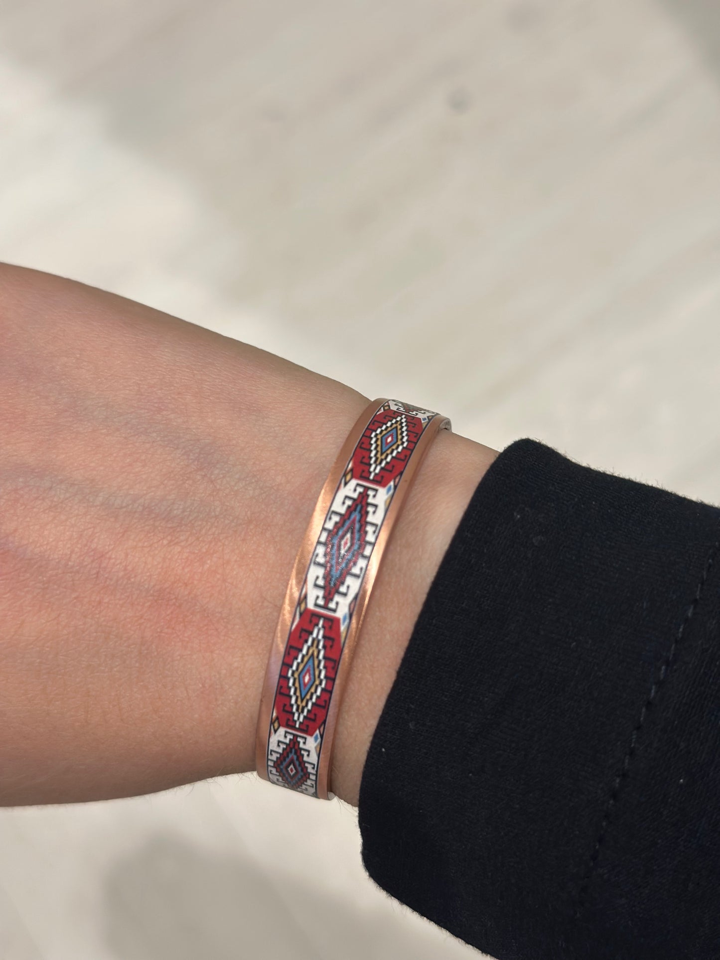 Handmade Copper Bracelet– Adjustable Minimalist Bangle