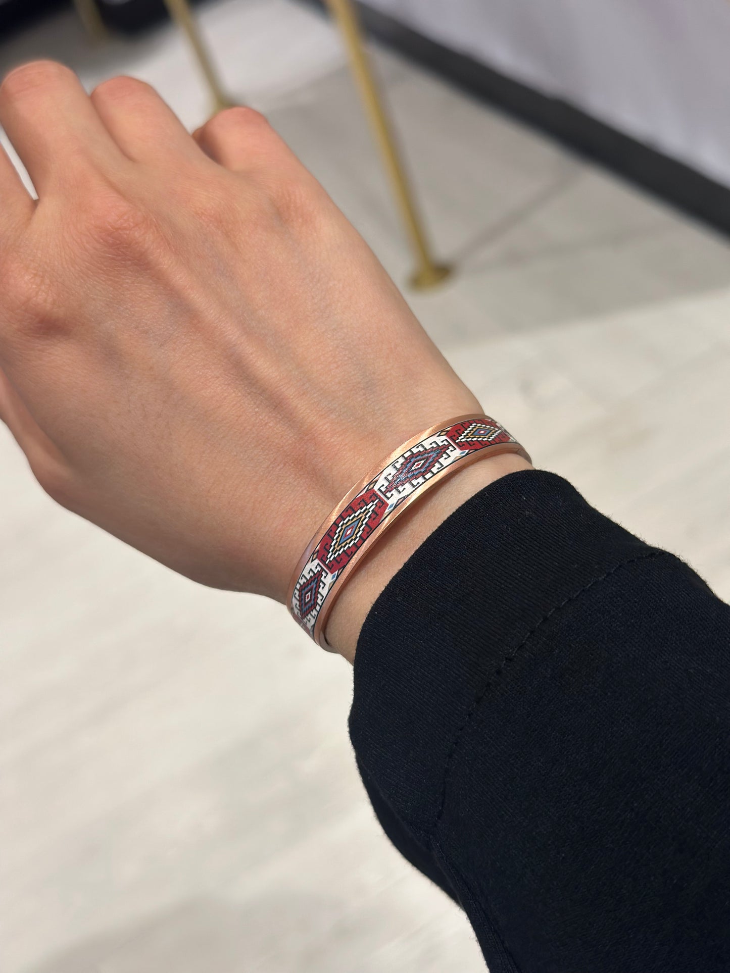 Handmade Copper Bracelet– Adjustable Minimalist Bangle