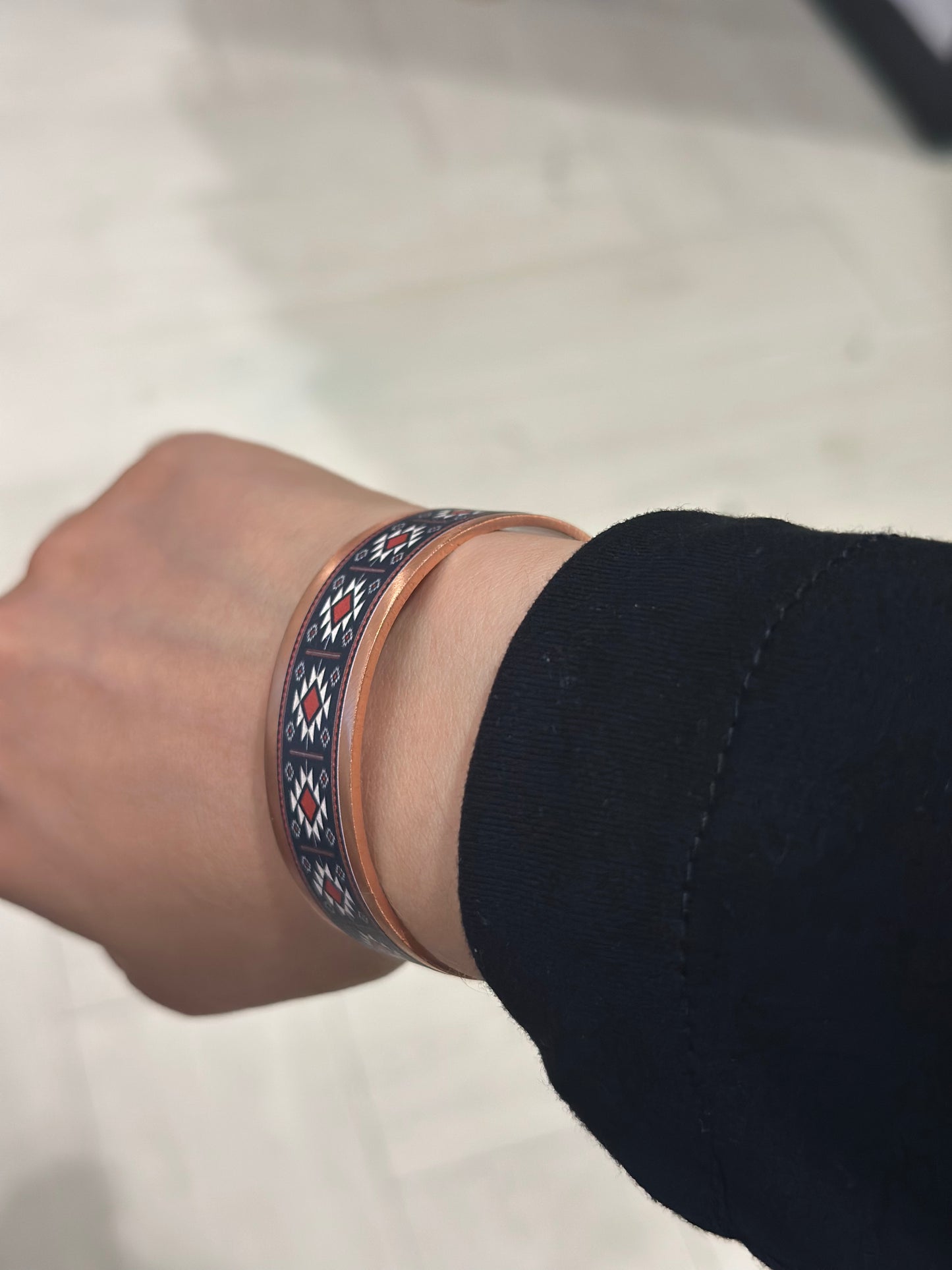 Handmade Copper Bracelet– Adjustable Minimalist Bangle