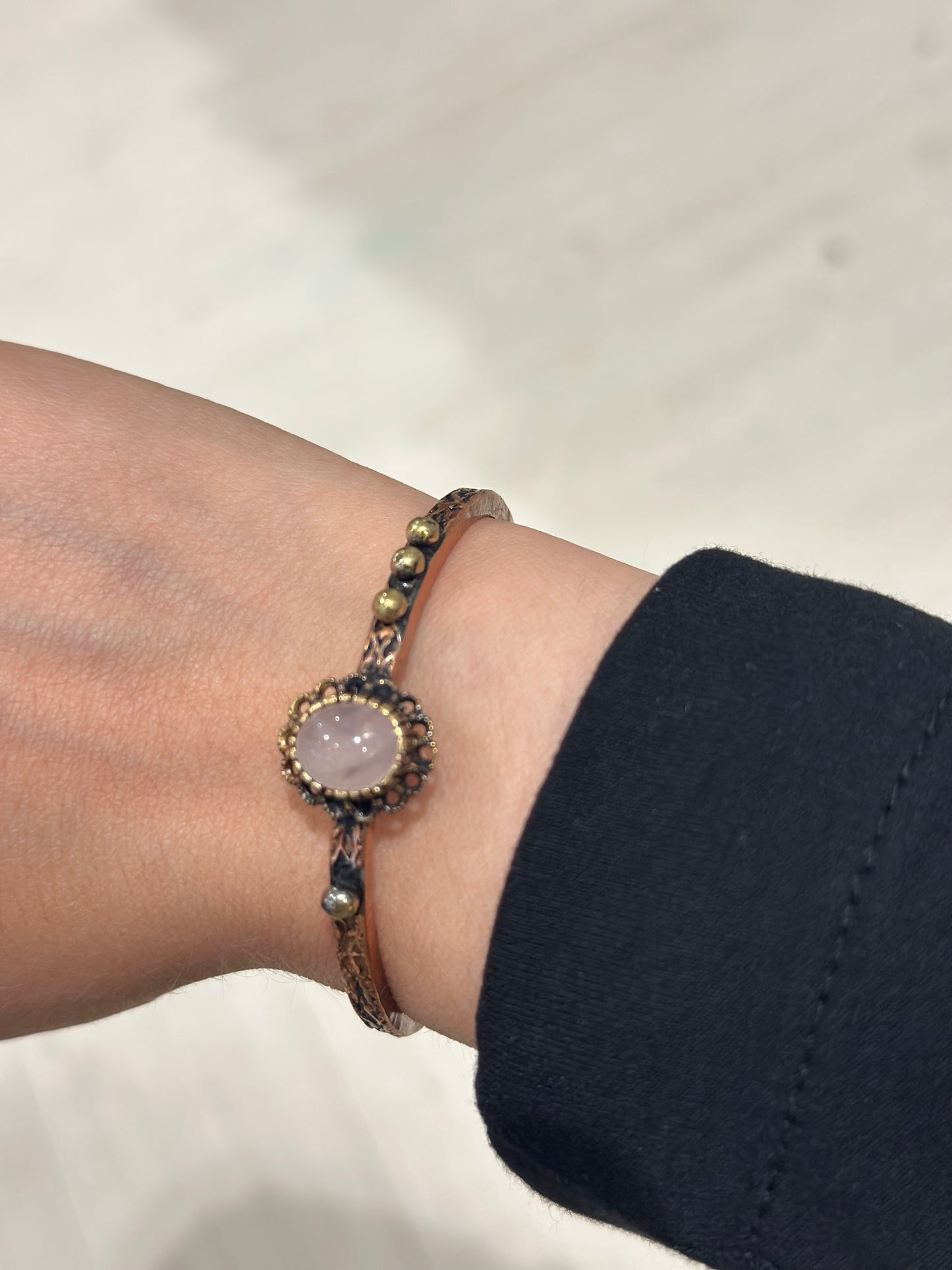 Handmade Copper Bracelet– Adjustable Minimalist Bangle