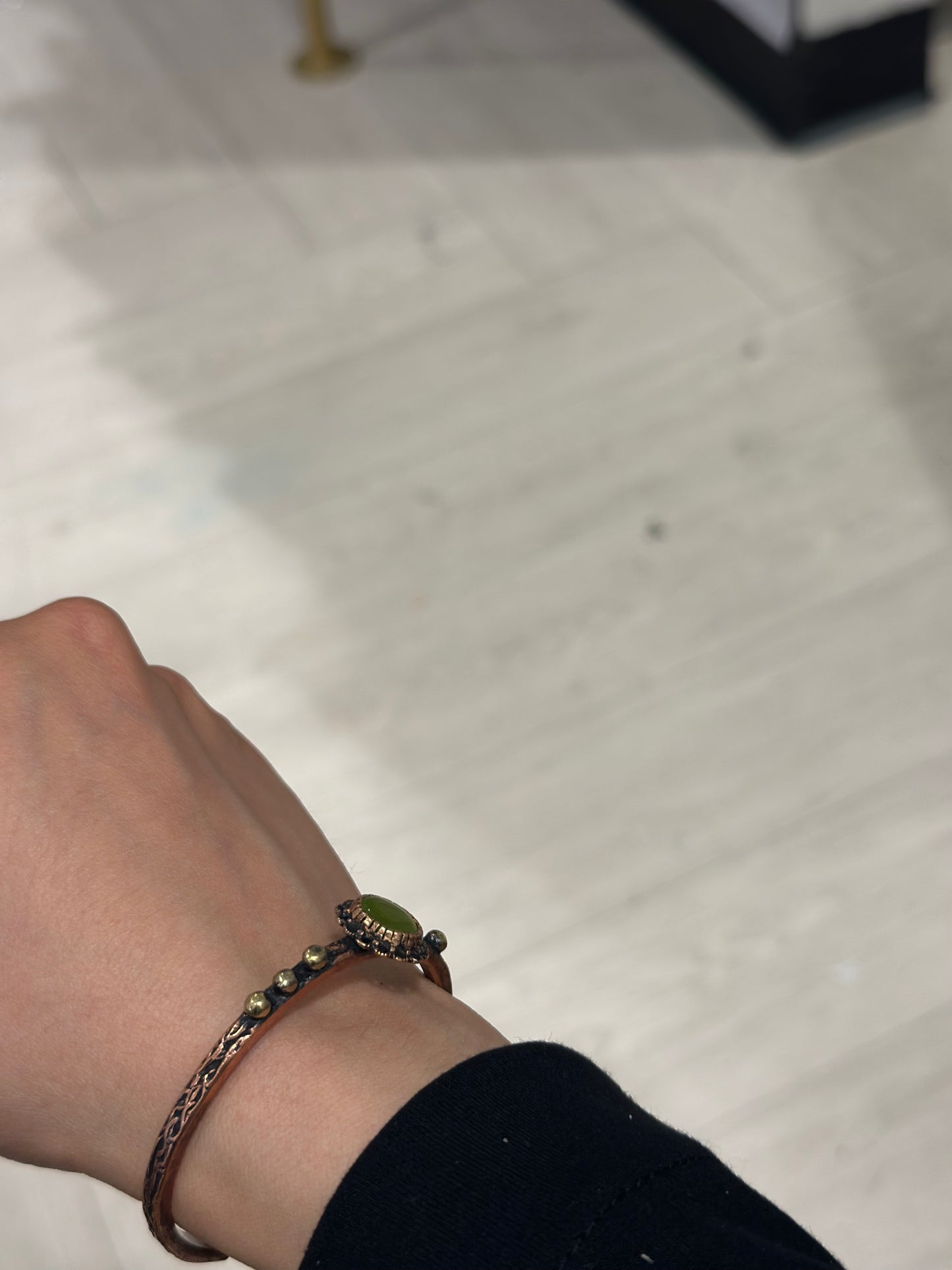 Handmade Copper Bracelet– Adjustable Minimalist Bangle