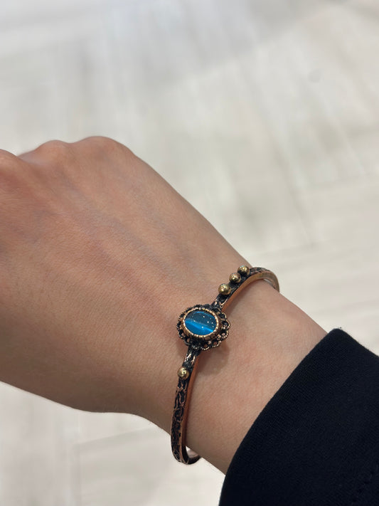 Handmade Copper Bracelet– Adjustable Minimalist Bangle