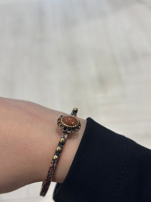 Handmade Copper Bracelet– Adjustable Minimalist Bangle