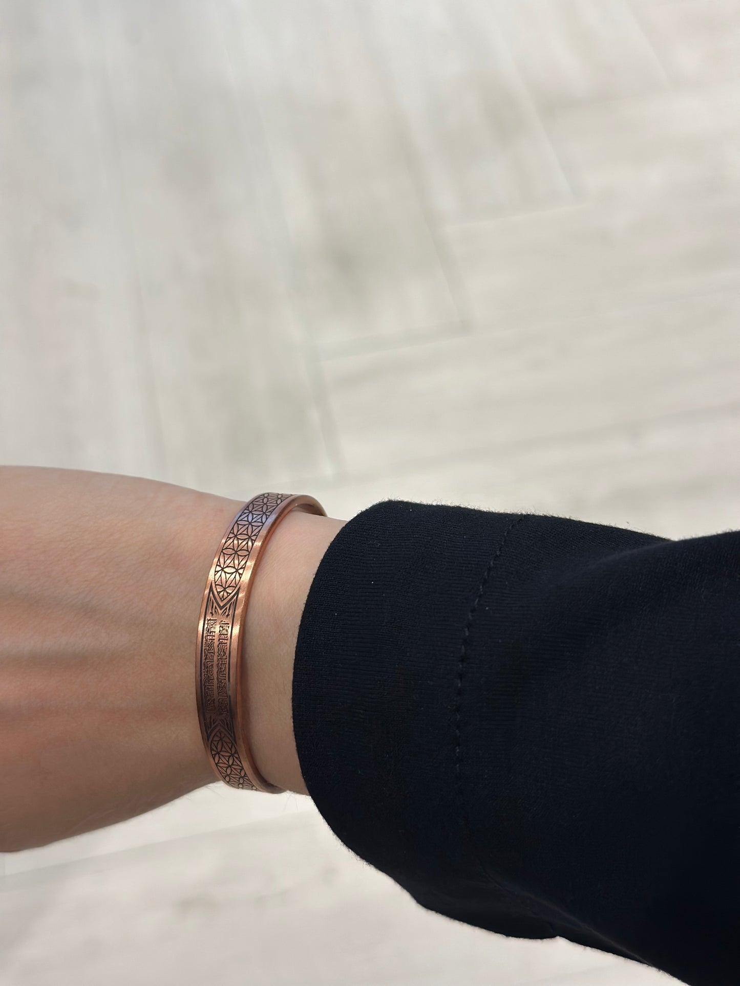 Handmade Copper Bracelet– Adjustable Minimalist Bangle