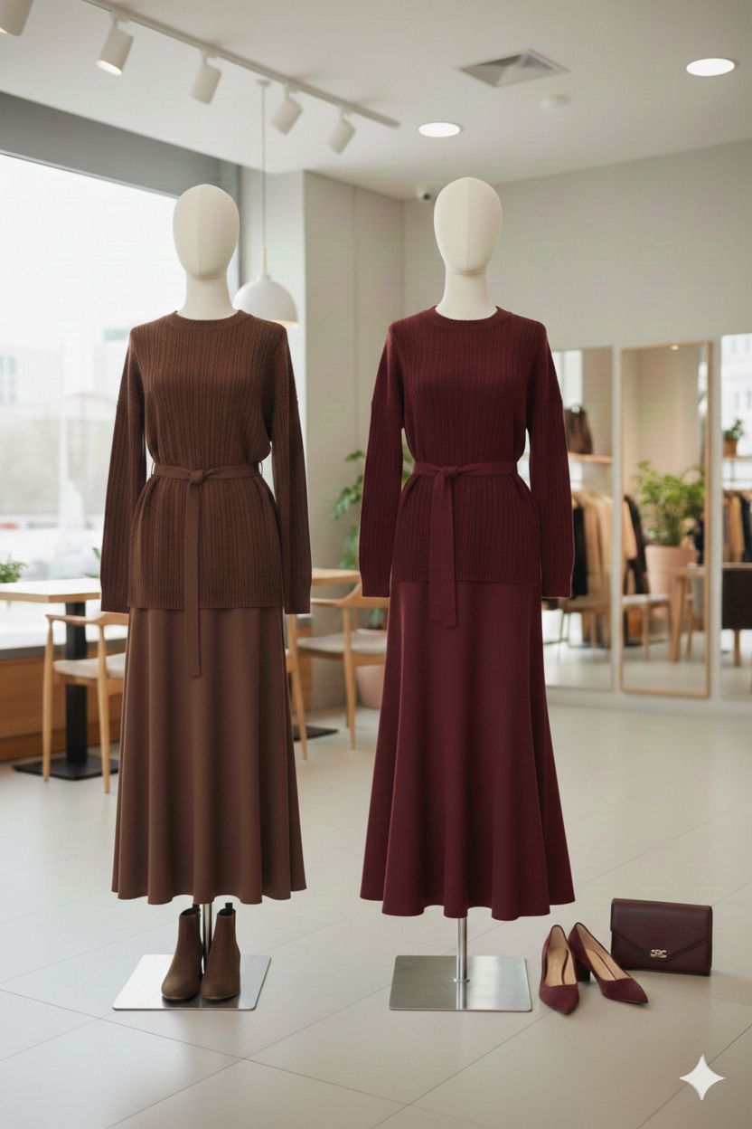 Two-piece knitted set