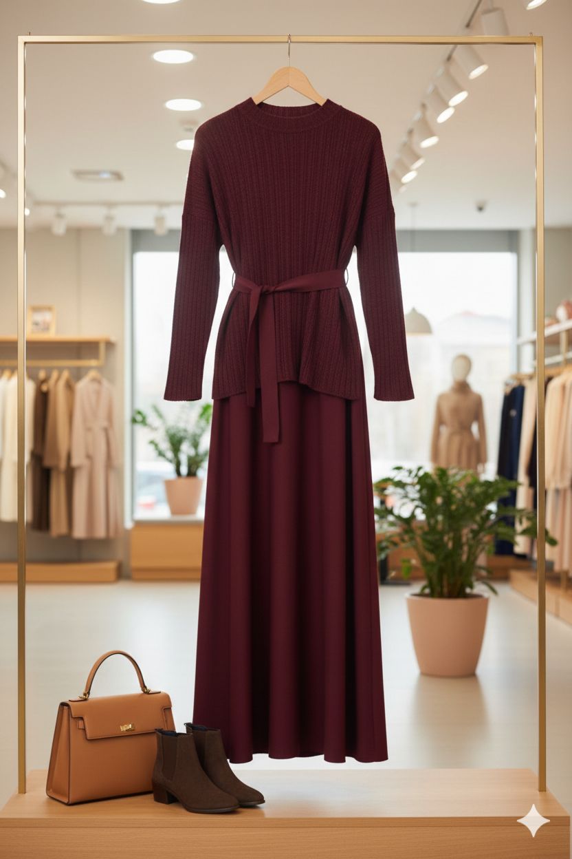 Two-piece knitted set