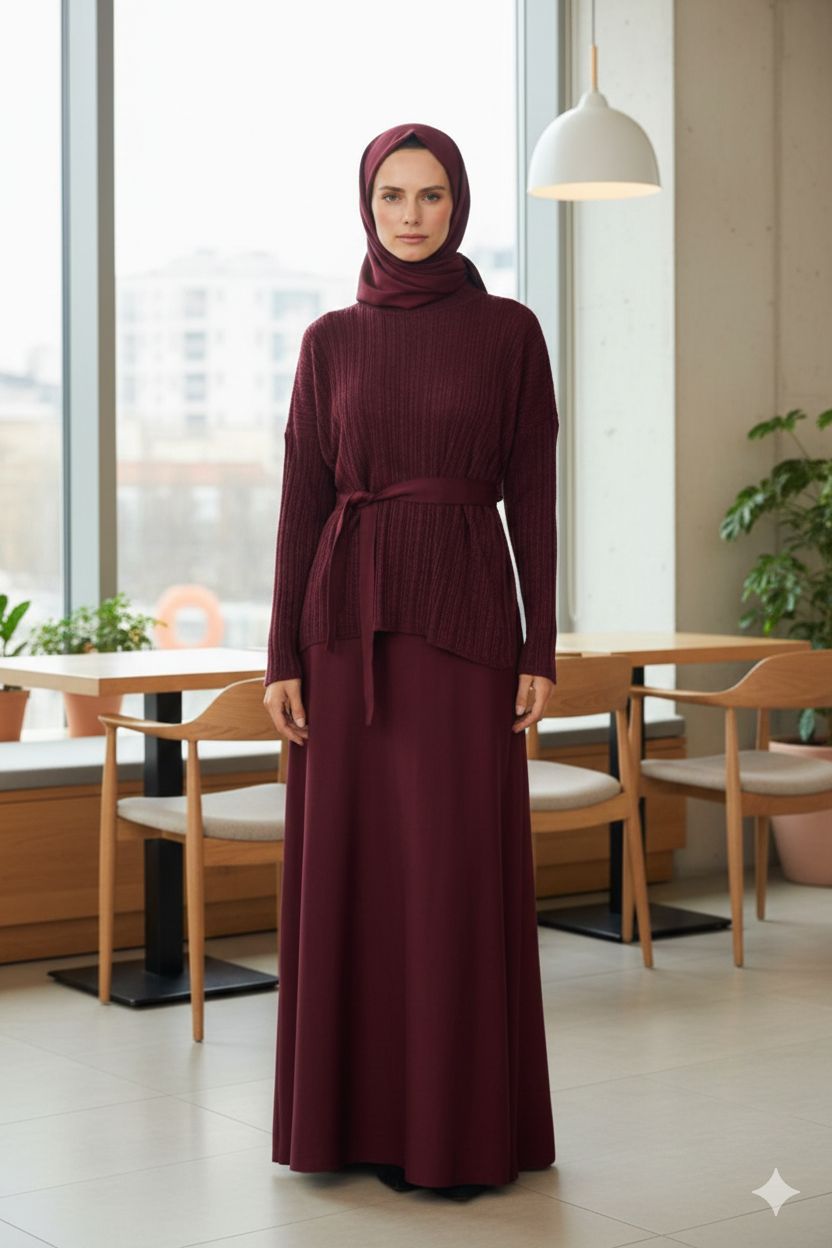 Two-piece knitted set