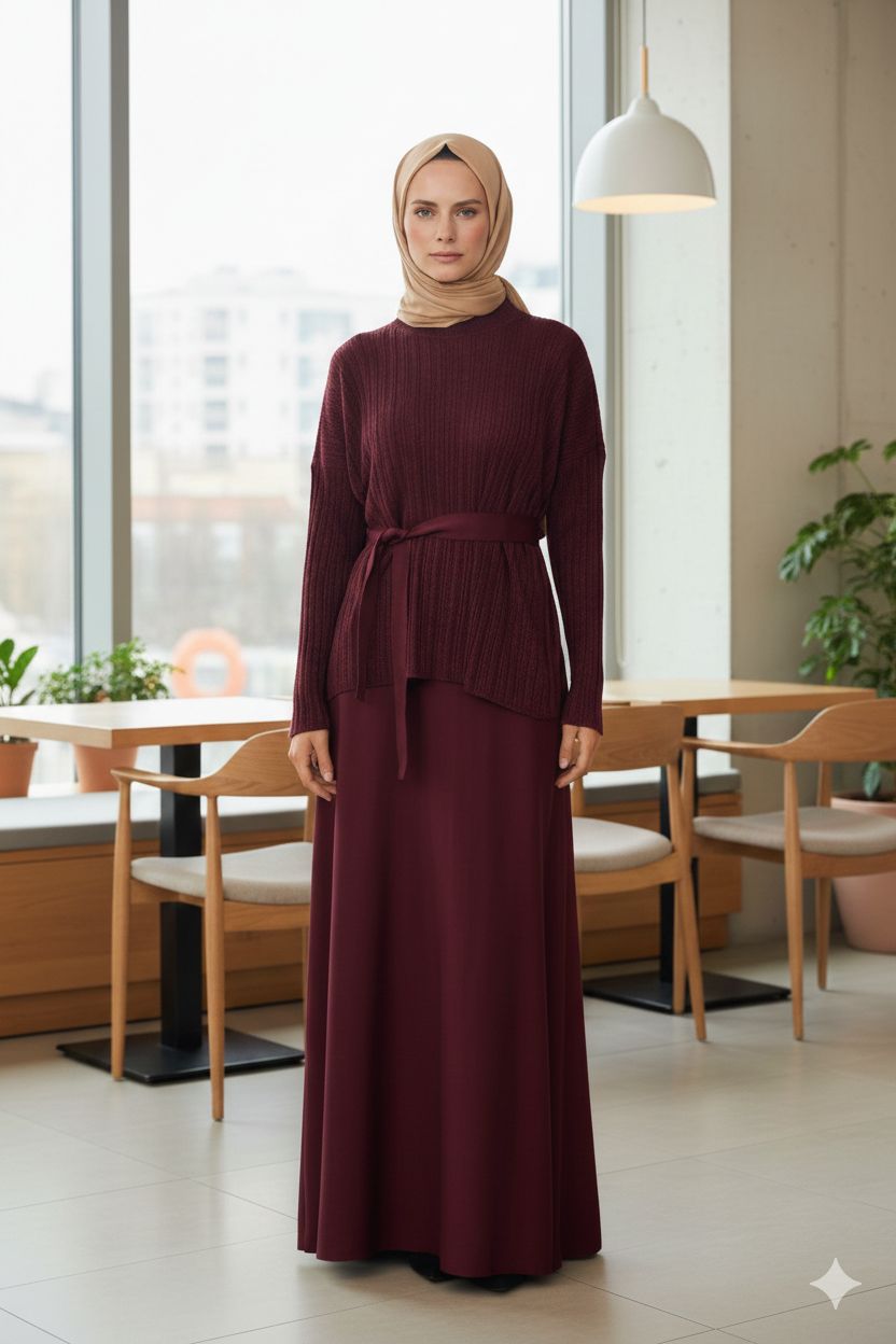 Two-piece knitted set