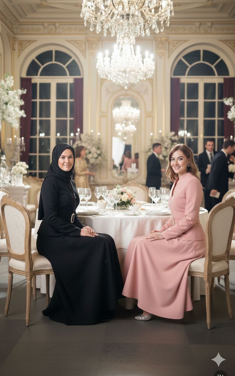 Blossom Collection Chic Two-Piece Rose Pink Set (Top & Skirt)